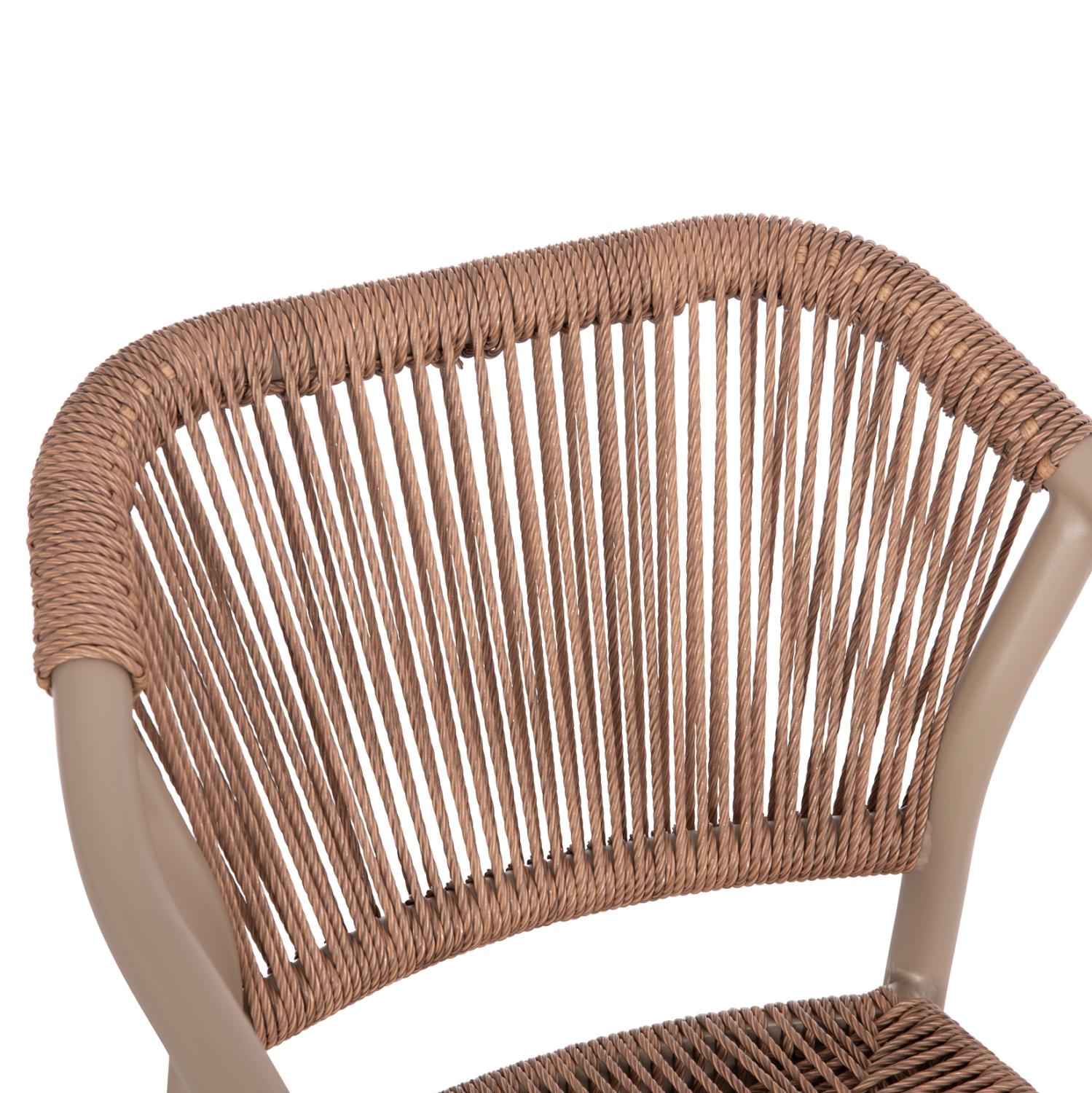 ΠΟΛΥΘΡΟΝΑ ΑΛΟΥΜΙΝΙΟΥ LUCCI HM6266.02 MOKA ΣΚΕΛΕΤΟΣ-P.E.RATTAN ΦΥΣΙΚΟ 58x56x79Υεκ - Image 7