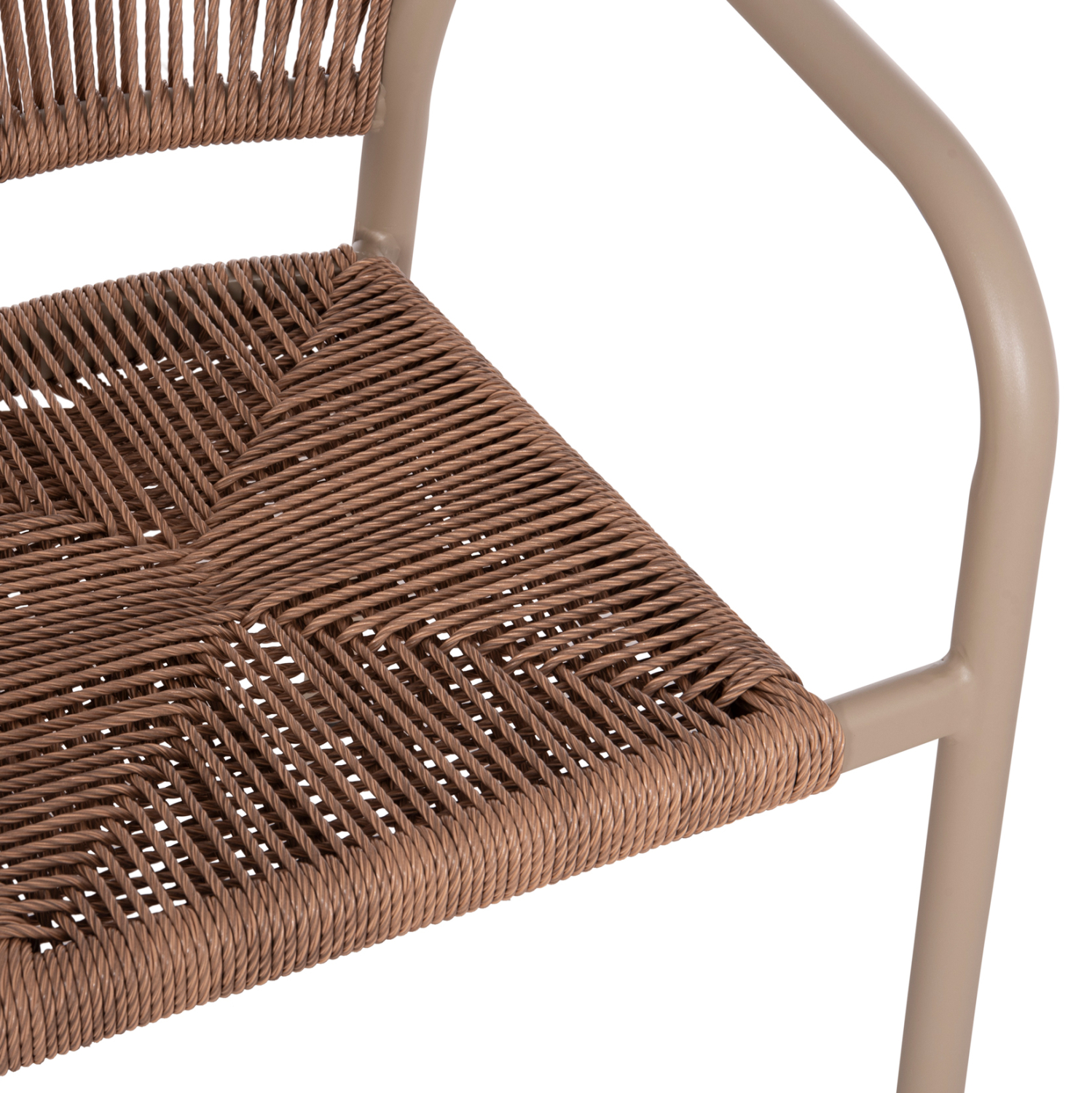 ΠΟΛΥΘΡΟΝΑ ΑΛΟΥΜΙΝΙΟΥ LUCCI HM6266.02 MOKA ΣΚΕΛΕΤΟΣ-P.E.RATTAN ΦΥΣΙΚΟ 58x56x79Υεκ - Image 8