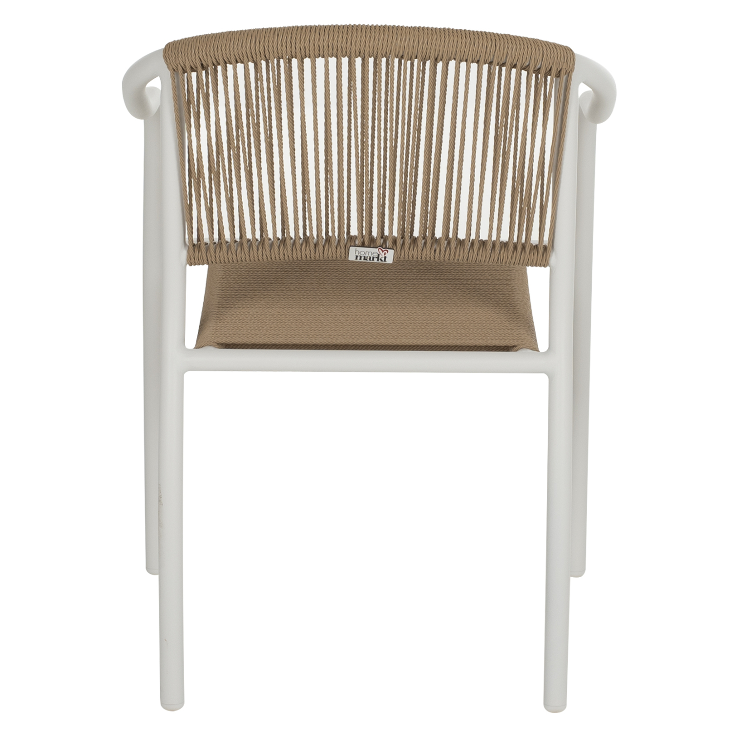 ΠΟΛΥΘΡΟΝΑ ΑΛΟΥΜΙΝΙΟΥ ΛΕΥΚΟ ΜΕ PE RATTAN WICKER HM5856.01 57x63x80Yεκ. - Image 6
