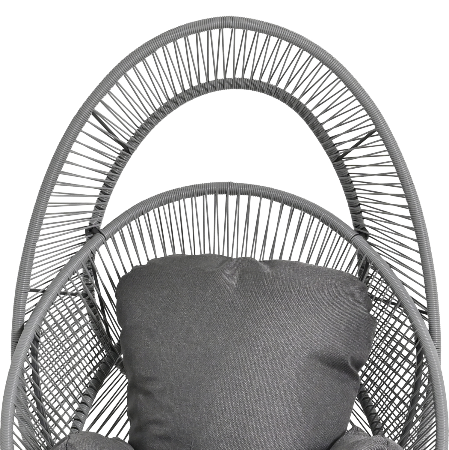 ΠΟΛΥΘΡΟΝΑ-ΦΩΛΙΑ RULER HM6506.01 ΓΚΡΙ ΜΕΤΑΛΛΟ-P.E.RATTAN-ΜΑΞΙΛΑΡΙΑ 90x85x154Υεκ - Image 7