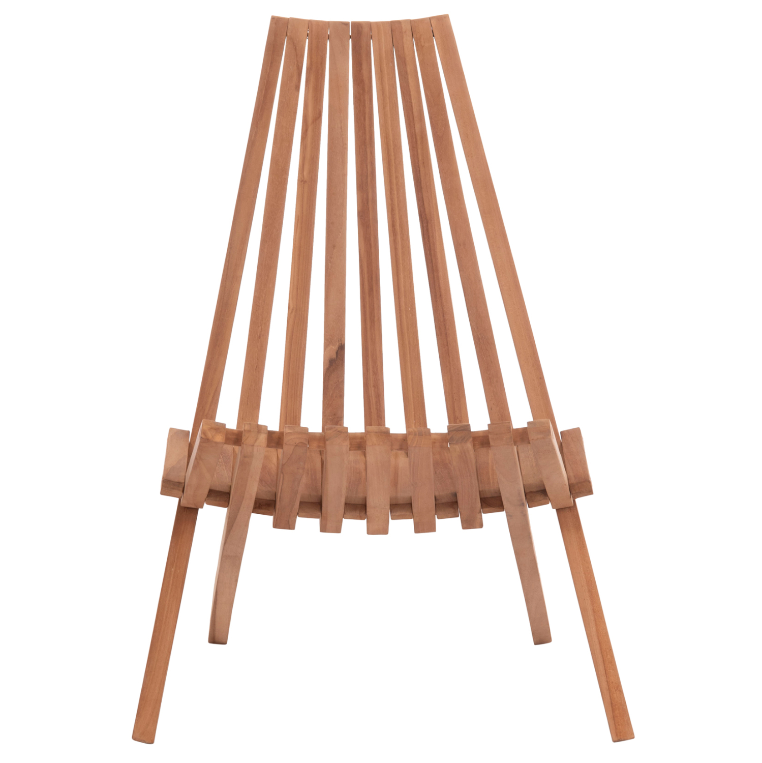 ΠΟΛΥΘΡΟΝΑ LOUNGE ΠΤΥΣΣΟΜΕΝΗ SHIGAO HM18112 ΞΥΛΟ TEAK--ΦΥΣΙΚΟ 61x88.5x89Υεκ. - Image 3