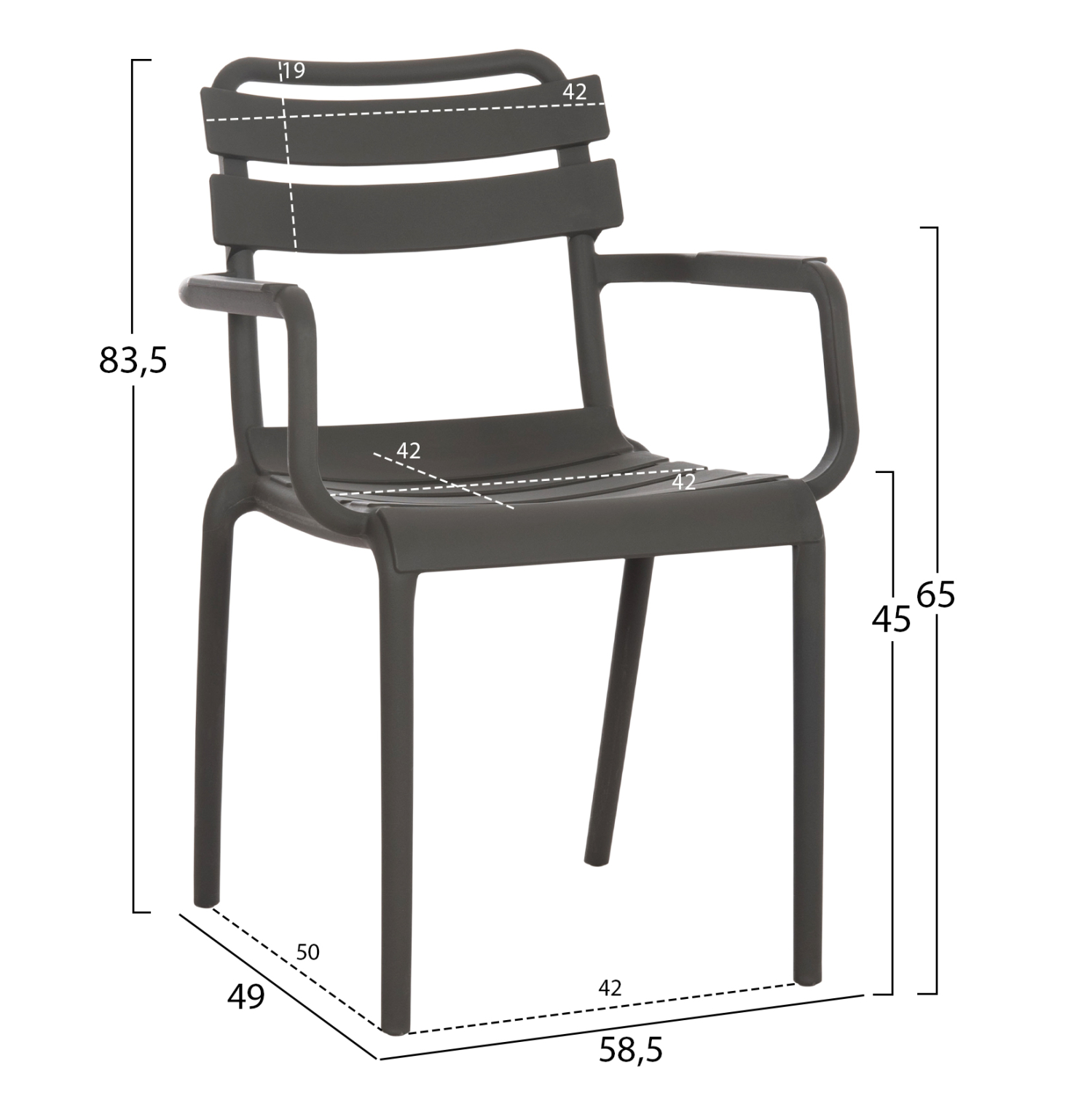 ΠΟΛΥΘΡΟΝΑ ΠΟΛΥΠΡΟΠΥΛΕΝΙΟΥ PHILLY HM6123.04 OLIVE GREEN 58,5x49x83,5Υεκ. - Image 2