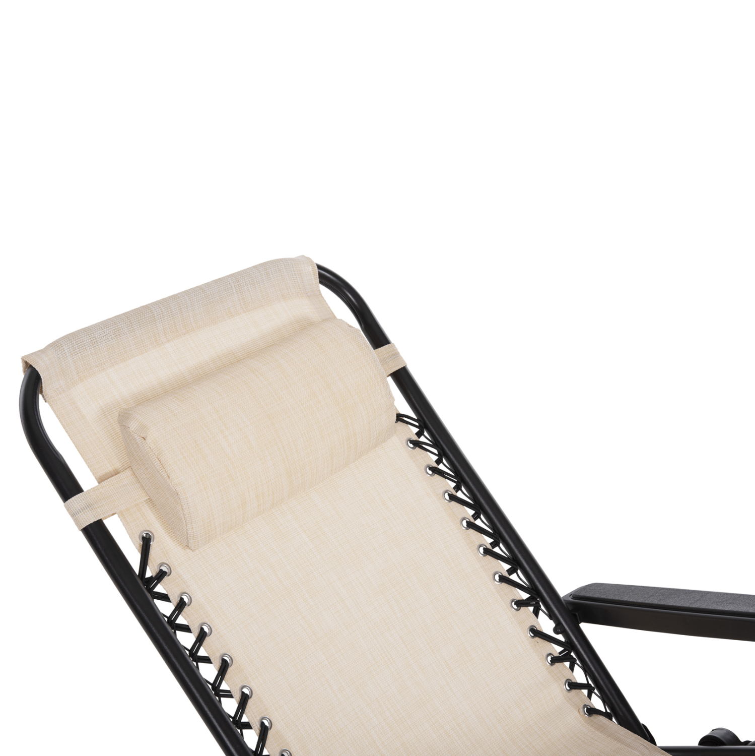 ΠΟΛΥΘΡΟΝΑ RELAX COMPANION HM5095.12 ΜΠΕΖ TEXTILENE-ΜΑΥΡΟ ΜΕΤΑΛΛΟ 67x145x110Υεκ. - Image 8