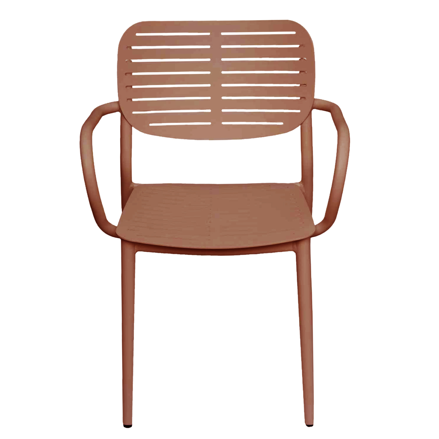 ΠΟΛΥΘΡΟΝΑ ΤΡΑΠΕΖΑΡΙΑΣ HILLIARD HM6644.08 ΑΛΟΥΜΙΝΙΟ ΣΕ TERRACOTTA 58x52x78Υεκ - Image 3