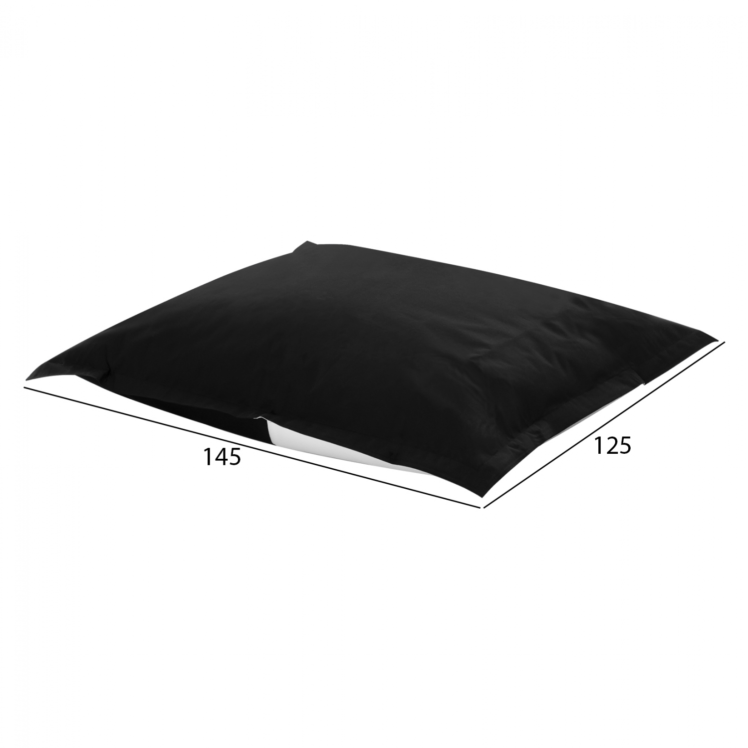 ΠΟΥΦ BLOOM ΜΑΞΙΛΑΡΑ ΘΑΛΑΣΣΗΣ HM5113.14 ΜΑΥΡΟ ΜΕ UV PROTECTION 125x145 εκ. - Image 2