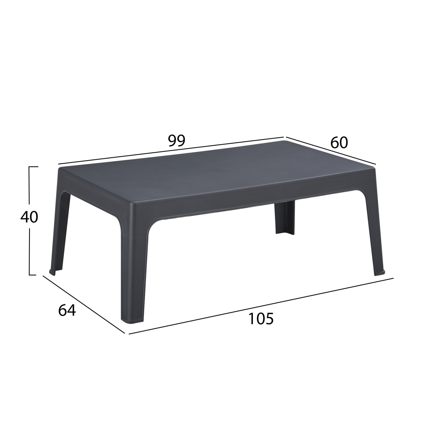 ΣΕΤ LOUNGE 4ΤΜΧ SLEEK HM21275.02 ΜΑΥΡΟ ΠΟΛΥΠΡΟΠΥΛΕΝΙΟ - Image 4