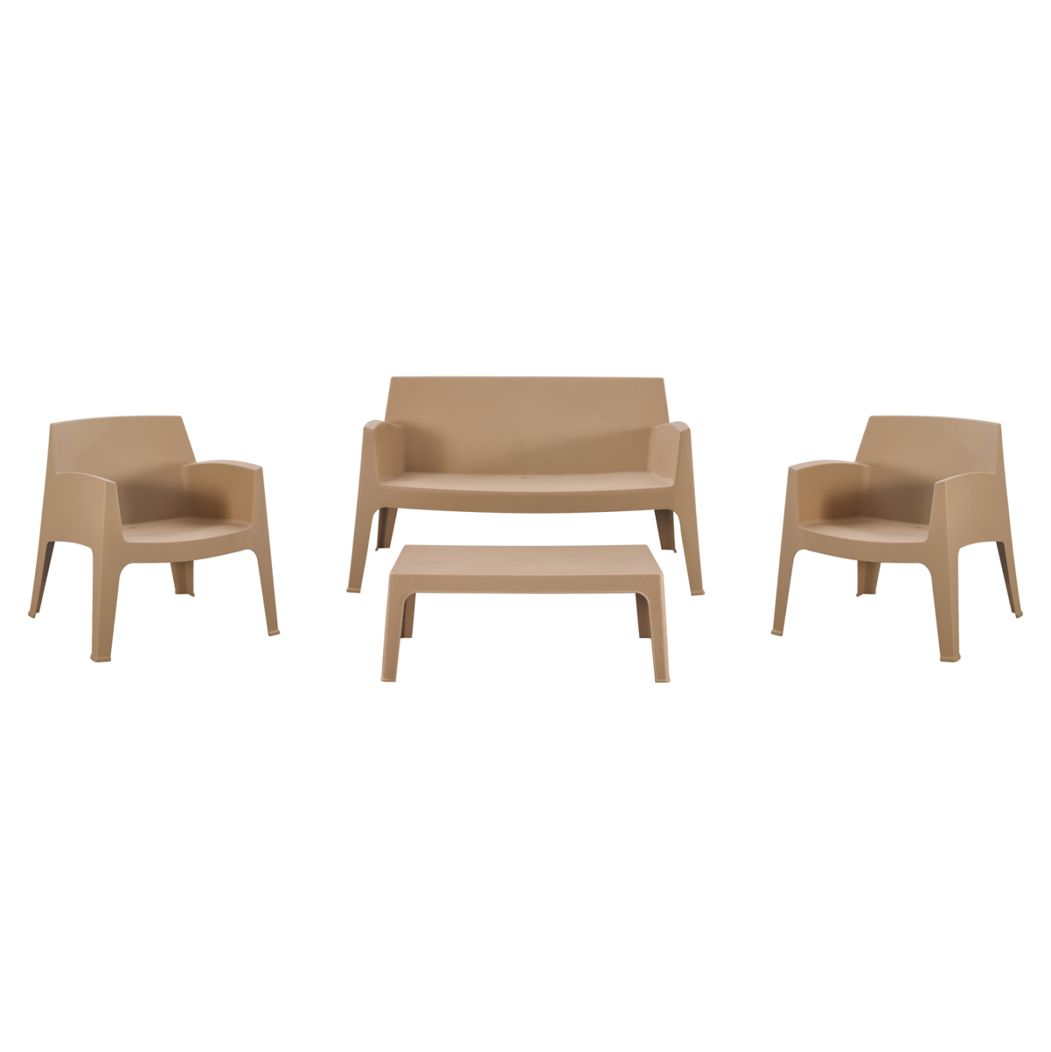 ΣΕΤ LOUNGE 4ΤΜΧ SLEEK HM21275.03 ΚΑΠΟΥΤΣΙΝΟ ΠΟΛΥΠΡΟΠΥΛΕΝΙΟ
