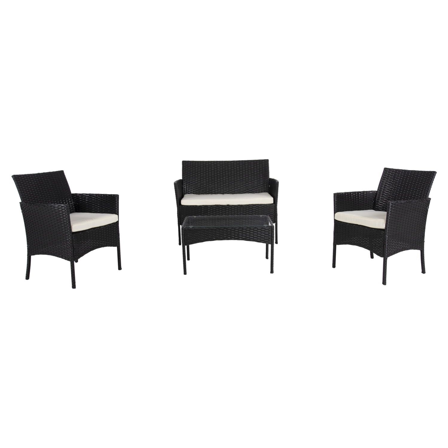 ΣΕΤ ΣΑΛΟΝΙ 4ΤΜΧ STASIA HM6089.04 ΣΥΝΘ.RATTAN ΜΑΥΡΟ-ΜΠΕΖ ΜΑΞΙΛΑΡΙΑ - Image 6