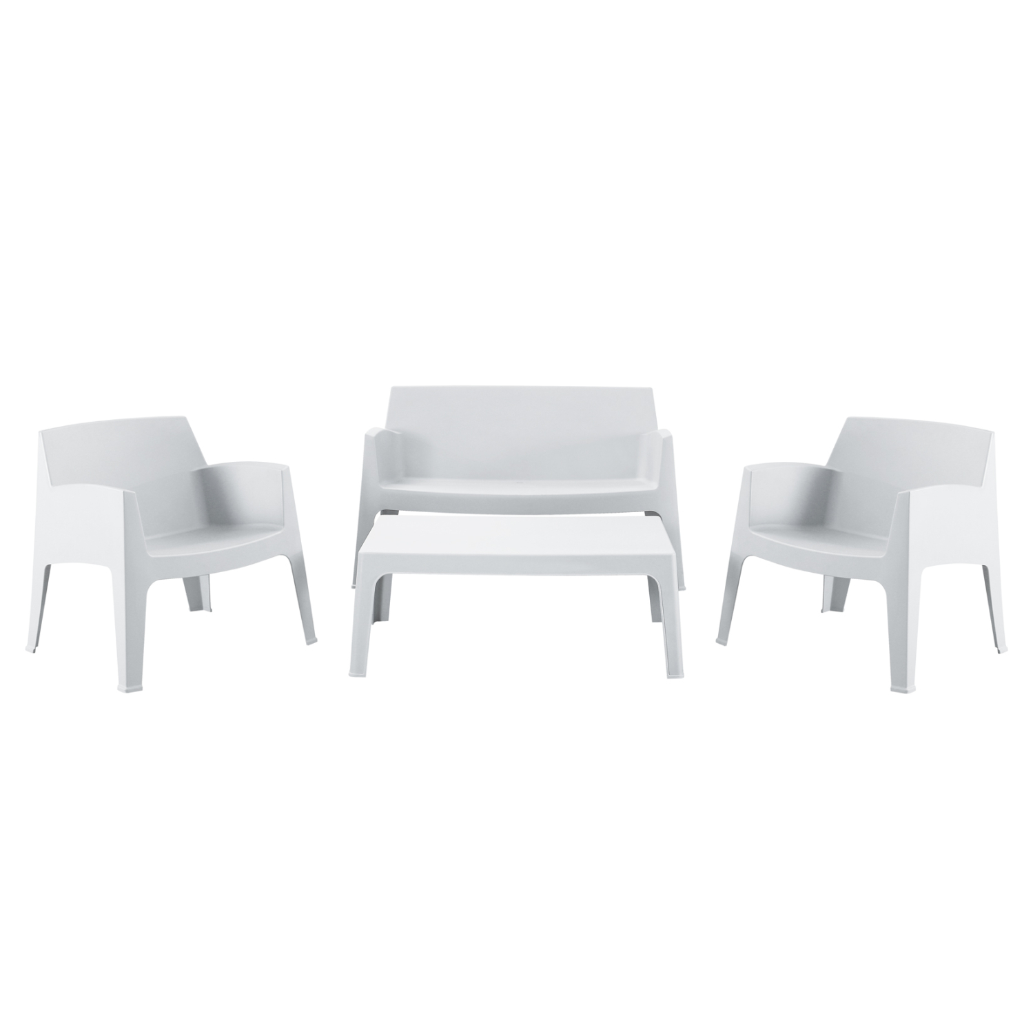 ΣΕΤ ΣΑΛΟΝΙ ΕΞ.ΧΩΡΟΥ 4ΤΜΧ SLEEK HM21268.01 ΛΕΥΚΟ ΠΟΛΥΠΡΟΠΥΛΕΝΙΟ