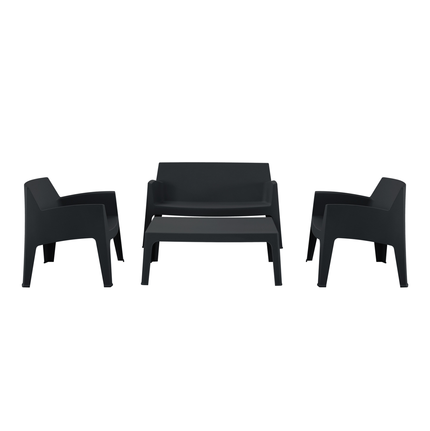 ΣΕΤ ΣΑΛΟΝΙ ΕΞ.ΧΩΡΟΥ 4ΤΜΧ SLEEK HM21268.02 ΜΑΥΡΟ ΠΟΛΥΠΡΟΠΥΛΕΝΙΟ - Image 5