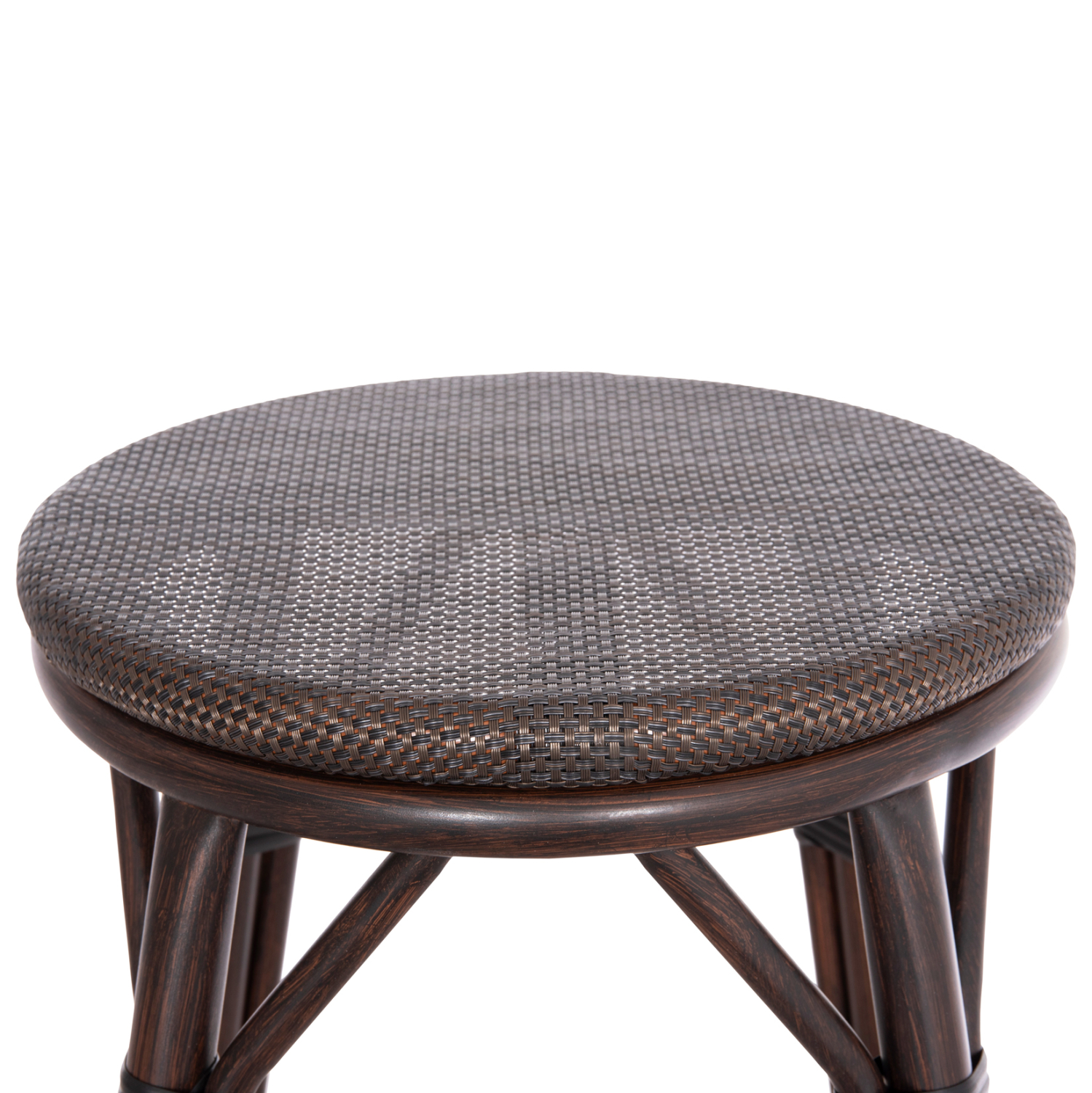 ΣΚΑΜΠΟ ΑΛΟΥΜΙΝΙΟΥ ΜΕΣ.ΥΨΟΥΣ CHINO HM6286.01 BAMBOO LOOK & TEXTILENE ΚΑΦΕ 43x43x65Υεκ - Image 5