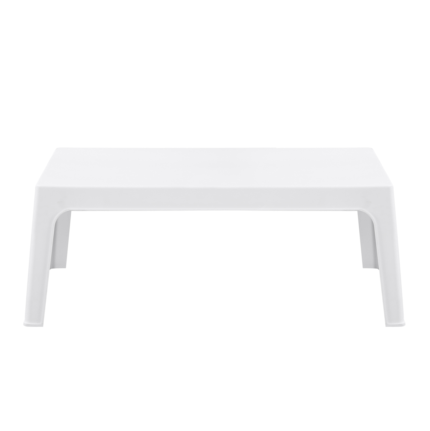 ΤΡΑΠΕΖΑΚΙ ΟΡΘΟΓΩΝΙΟ SLEEK HM6367.01 ΠΟΛΥΠΡΟΠΥΛΕΝΙΟ ΣΕ ΛΕΥΚΟ 105x64x40Υεκ. - Image 3