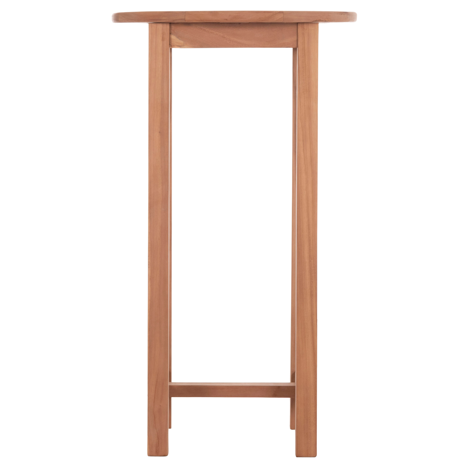 ΤΡΑΠΕΖΙ/ΣΤΑΝΤ ΜΠΑΡ ΣΤΡΟΓΓΥΛΟ PRESSCOT HM18114 ΞΥΛΟ TEAK--ΦΥΣΙΚΟ Φ60x105Υεκ. - Image 3