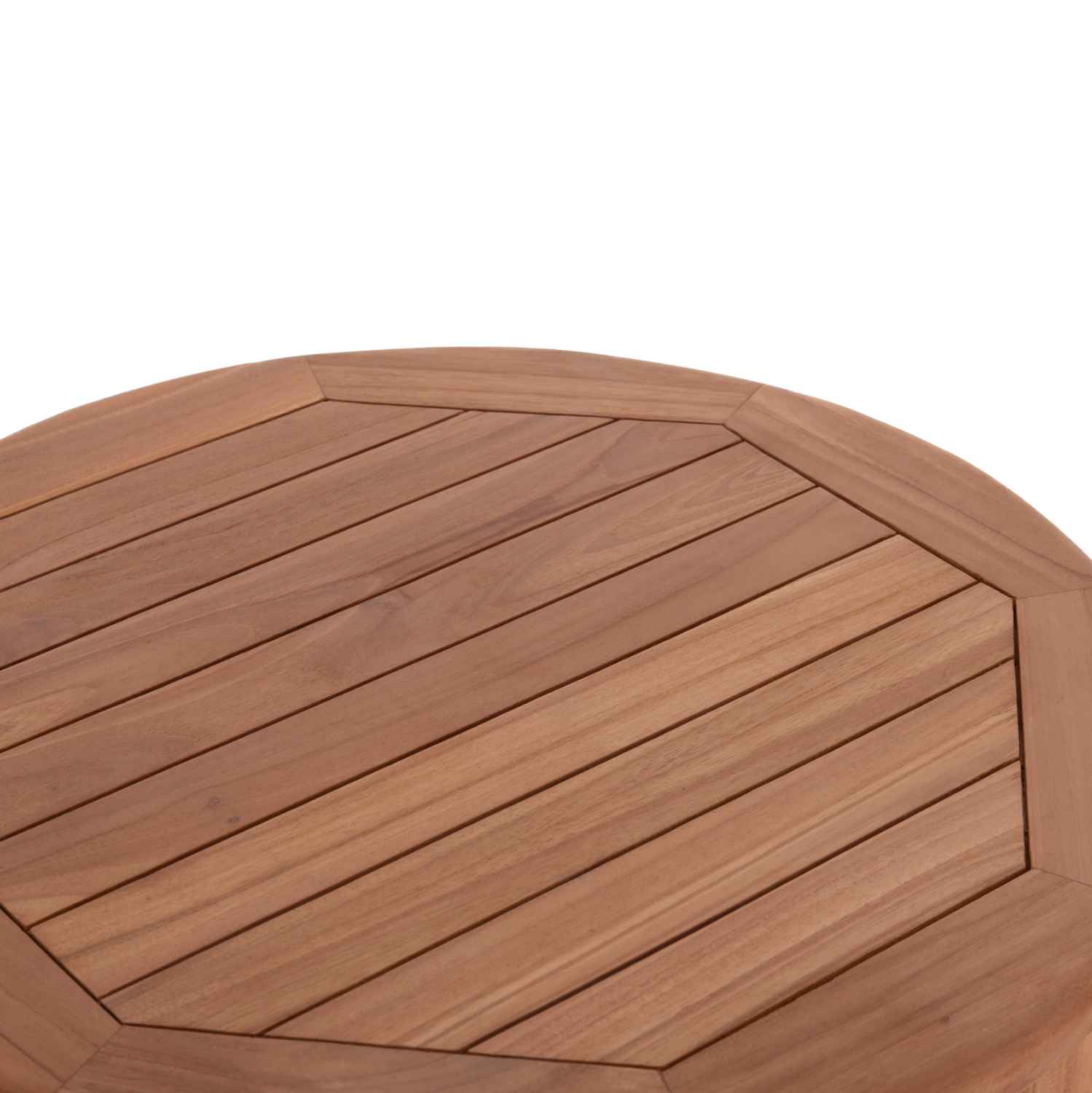 ΤΡΑΠΕΖΙ/ΣΤΑΝΤ ΜΠΑΡ ΣΤΡΟΓΓΥΛΟ PRESSCOT HM18114 ΞΥΛΟ TEAK--ΦΥΣΙΚΟ Φ60x105Υεκ. - Image 8