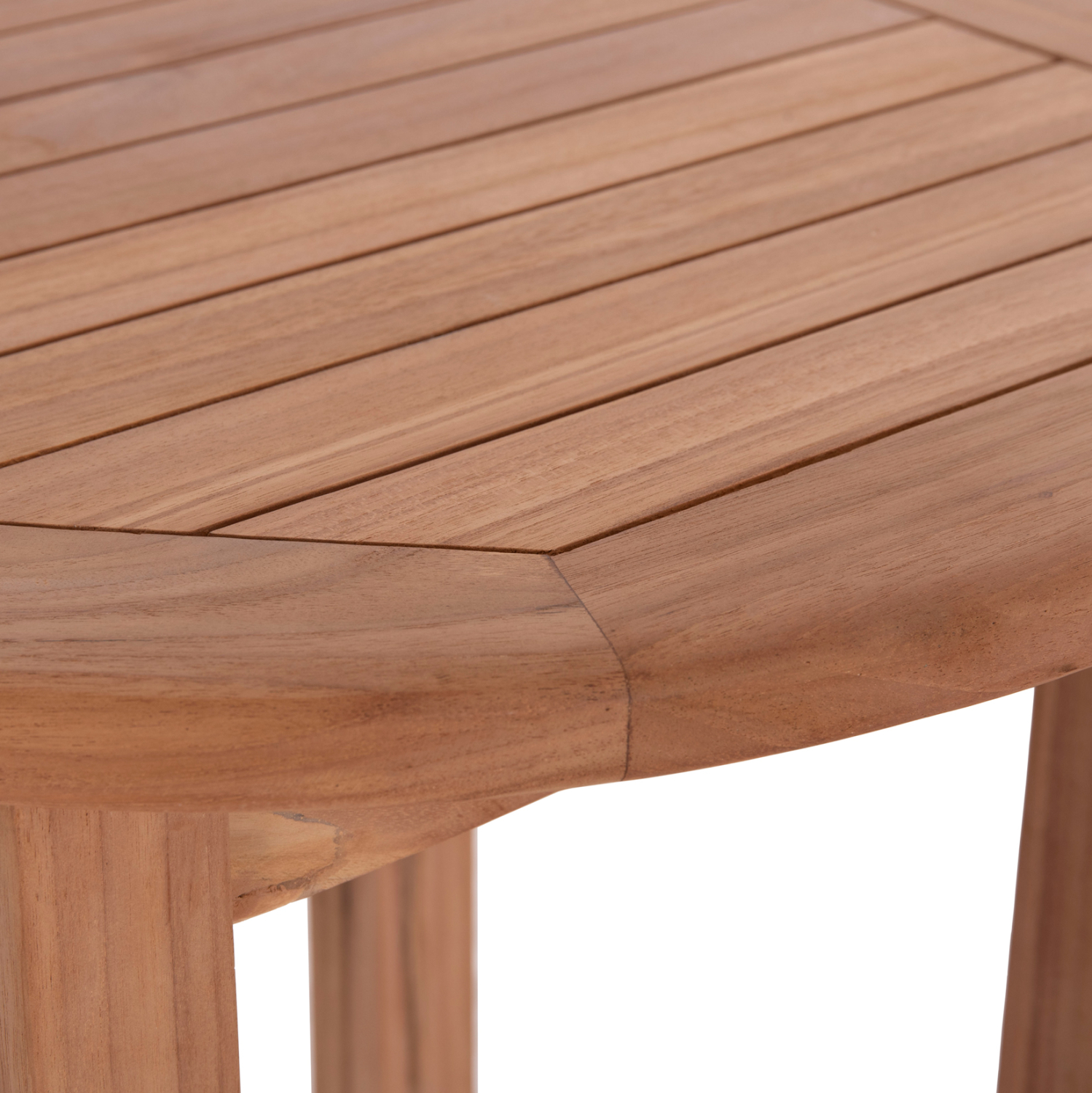 ΤΡΑΠΕΖΙ/ΣΤΑΝΤ ΜΠΑΡ ΣΤΡΟΓΓΥΛΟ PRESSCOT HM18114 ΞΥΛΟ TEAK--ΦΥΣΙΚΟ Φ60x105Υεκ. - Image 10