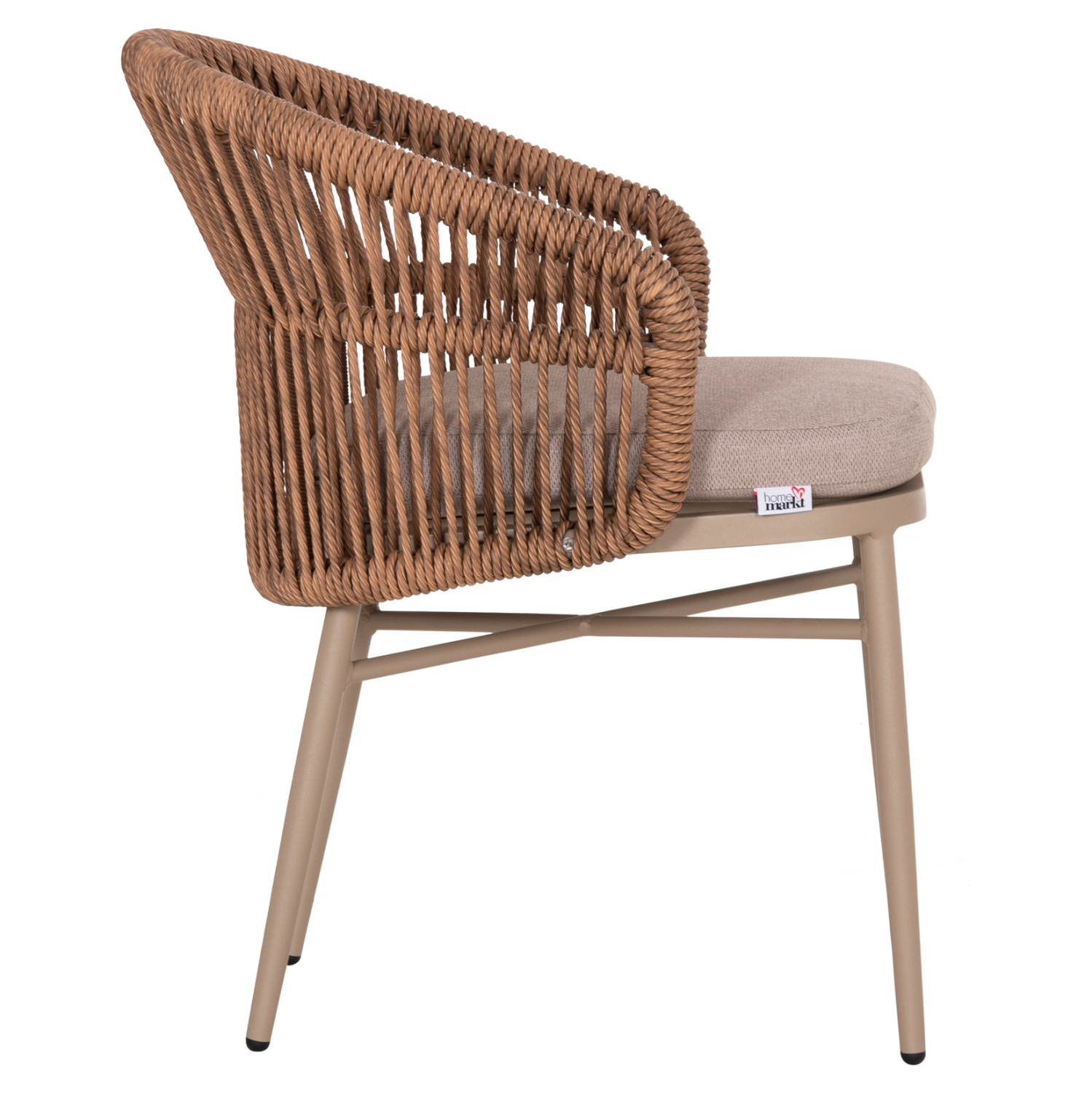ΠΟΛΥΘΡΟΝΑ ΑΛΟΥΜΙΝΙΟΥ ORIN HM6265.03 ΚΑΠΟΥΤΣΙΝΟ- P.E.RATTAN ΣΕ ΦΥΣΙΚΟ 58x61x75Υεκ. - Image 4