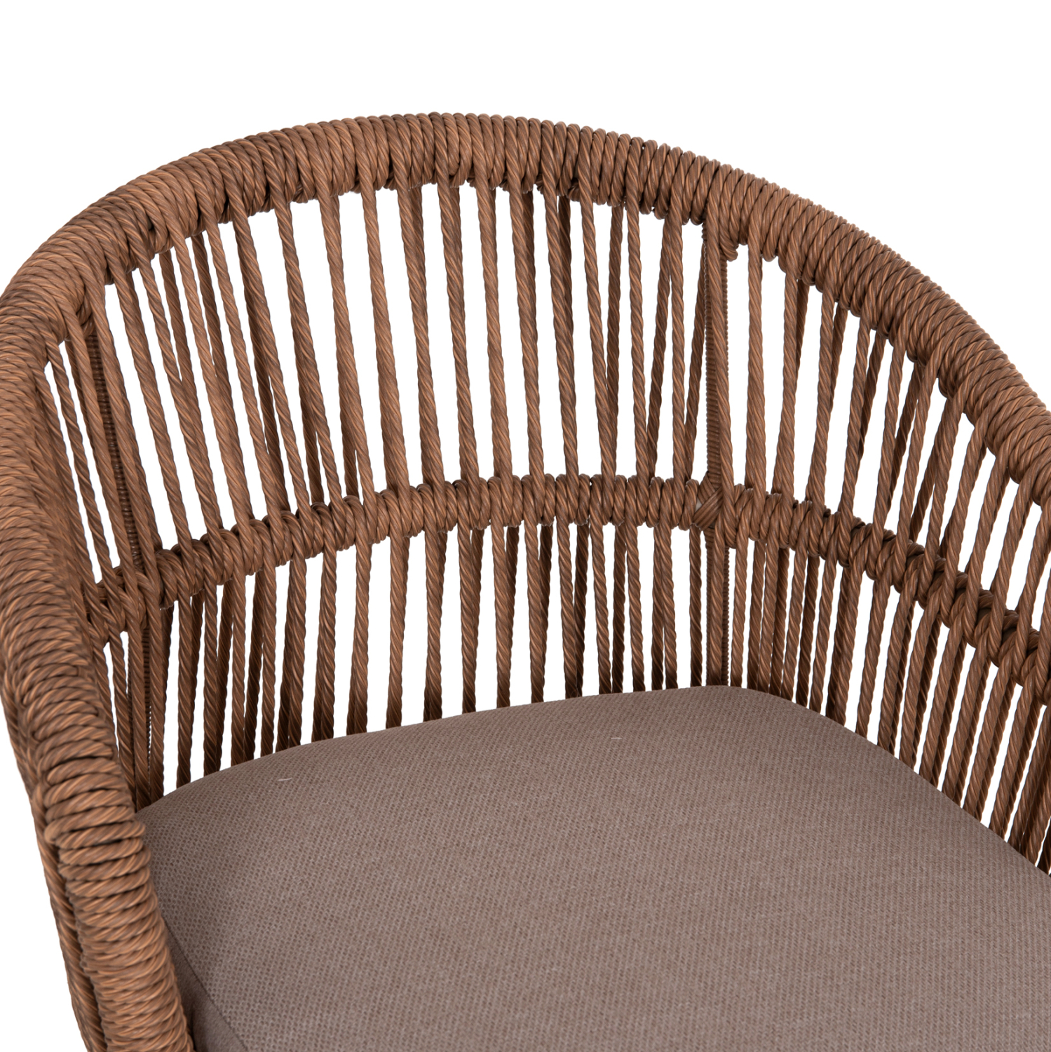 ΠΟΛΥΘΡΟΝΑ ΑΛΟΥΜΙΝΙΟΥ ORIN HM6265.03 ΚΑΠΟΥΤΣΙΝΟ- P.E.RATTAN ΣΕ ΦΥΣΙΚΟ 58x61x75Υεκ. - Image 7