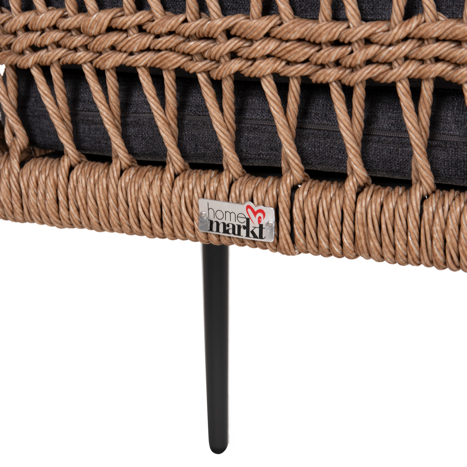 ΠΟΛΥΘΡΟΝΑ BOXER HM6556.01 ΑΛΟΥΜΙΝΙΟ & OLEFIN ΓΚΡΙ-TWIST WICKER 58x60x80Yεκ - Image 9