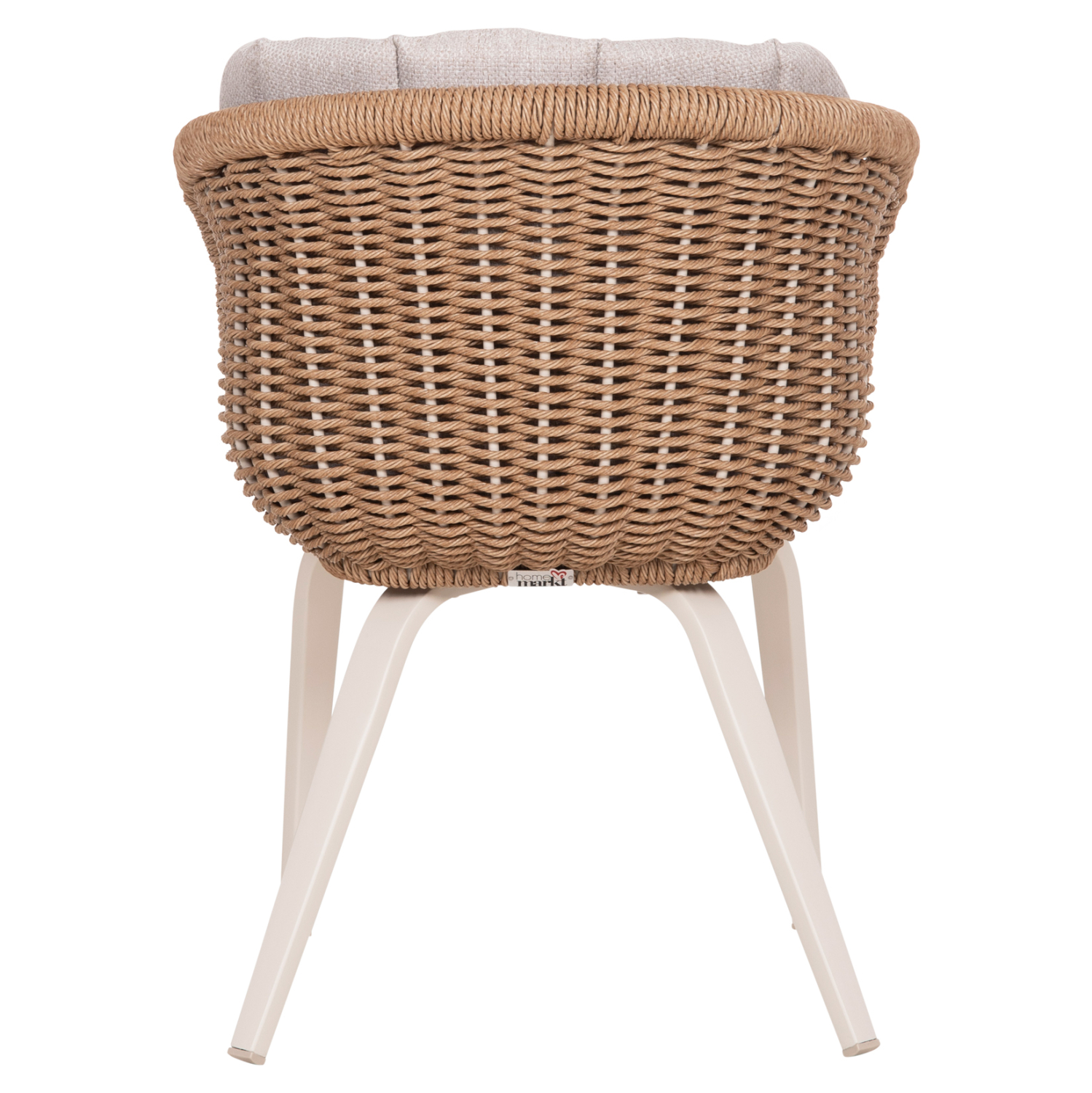 ΠΟΛΥΘΡΟΝΑ VICTUS HM6559.02 ΑΛΟΥΜΙΝΙΟ & OLEFIN ΜΠΕΖ-TWIST WICKER 60x62x76Yεκ - Image 6