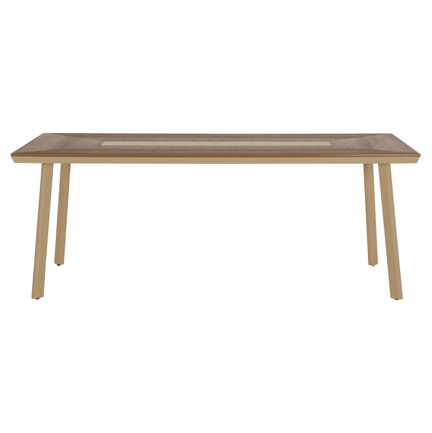 ΤΡΑΠΕΖΙ ΑΛΟΥΜΙΝΙΟΥ TABER HM5131.04 ΚΑΠΟΥΤΣΙΝΟ ΜΕ POLYWOOD TOP 200x100x75Υεκ - Image 3