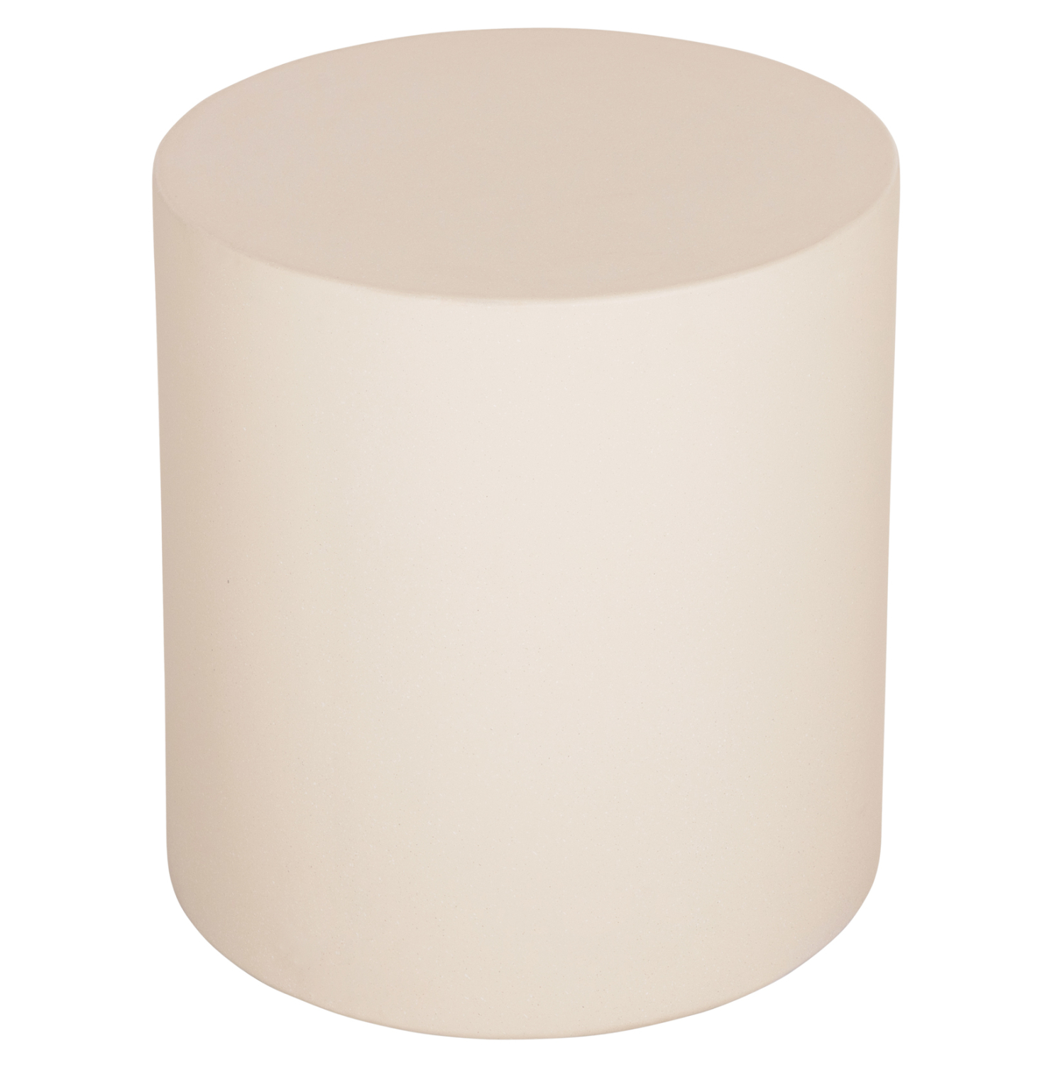 ΤΡΑΠΕΖΙ ΒΟΗΘΗΤΙΚΟ FIBER CEMENT ΣΤΡΟΓΓΥΛΟ KYOKO HM6592.02 ΜΠΕΖ Φ40x43Υεκ. - Image 3