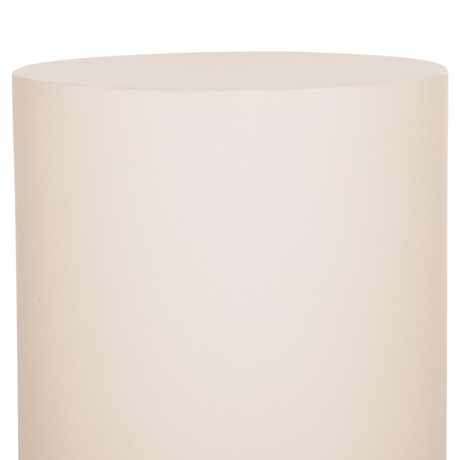 ΤΡΑΠΕΖΙ ΒΟΗΘΗΤΙΚΟ FIBER CEMENT ΣΤΡΟΓΓΥΛΟ KYOKO HM6592.02 ΜΠΕΖ Φ40x43Υεκ. - Image 4
