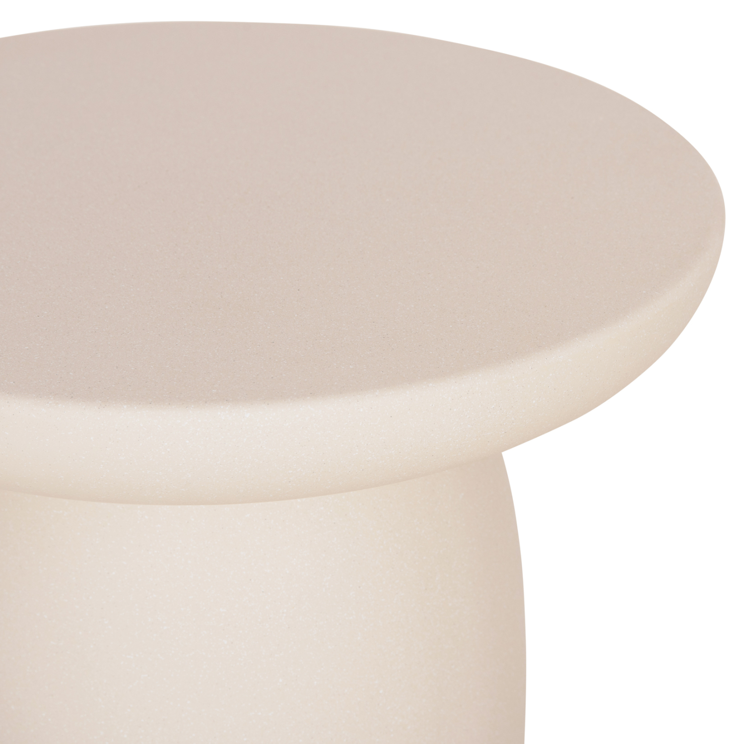 ΤΡΑΠΕΖΙ ΒΟΗΘΗΤΙΚΟ FIBER CEMENT ΣΤΡΟΓΓΥΛΟ HIKARI HM6593.02 ΜΠΕΖ Φ46x48Υεκ. - Image 5