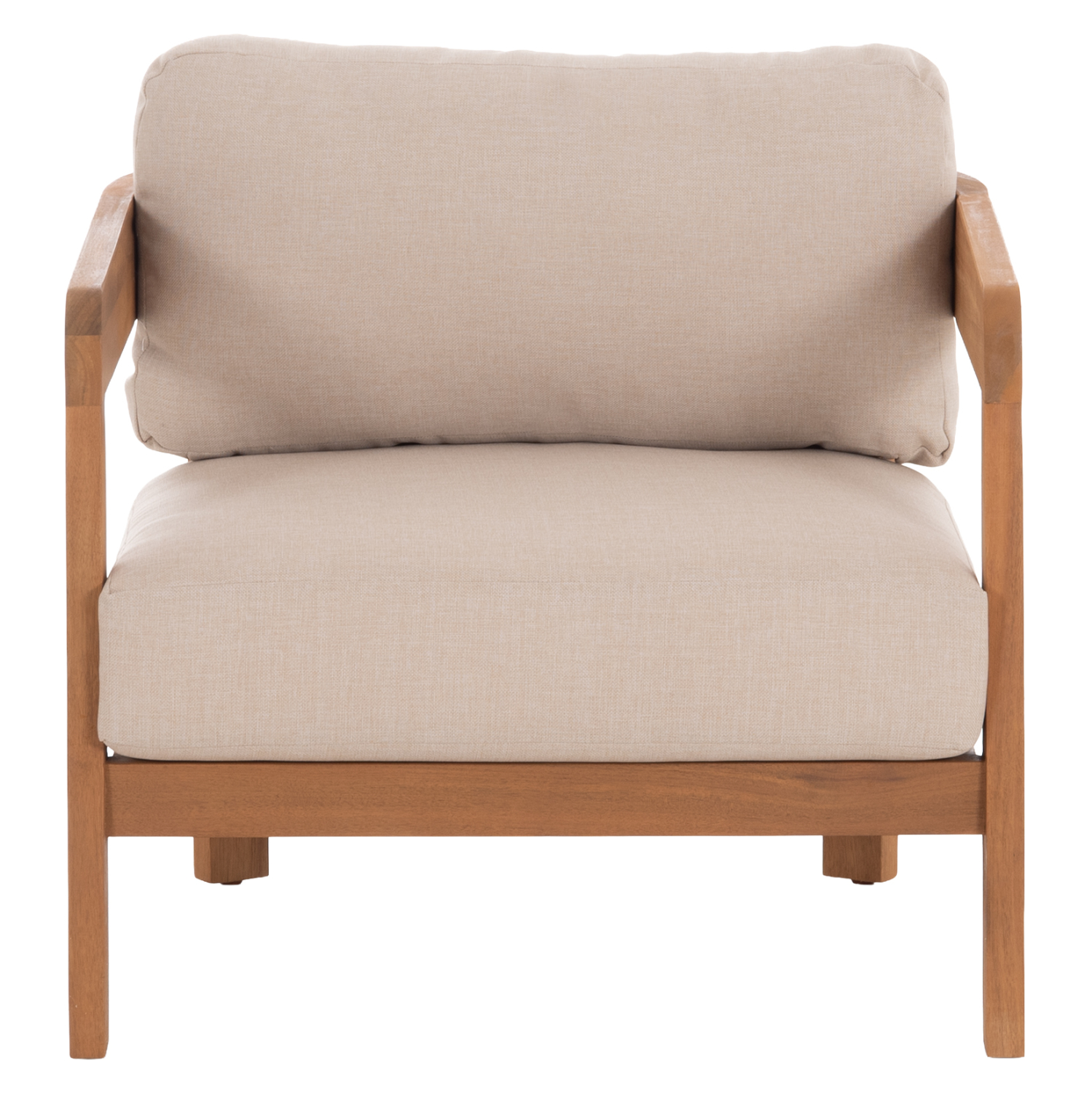 ΠΟΛΥΘΡΟΝΑ LOUNGE ΕΞ.ΧΩΡΟΥ SOLARA HM6513 ΞΥΛΟ ΑΚΑΚΙΑΣ ΦΥΣΙΚΟ-ΜΑΞΙΛΑΡΙΑ ΕΚΡΟΥ 75x70x75Υεκ - Image 3
