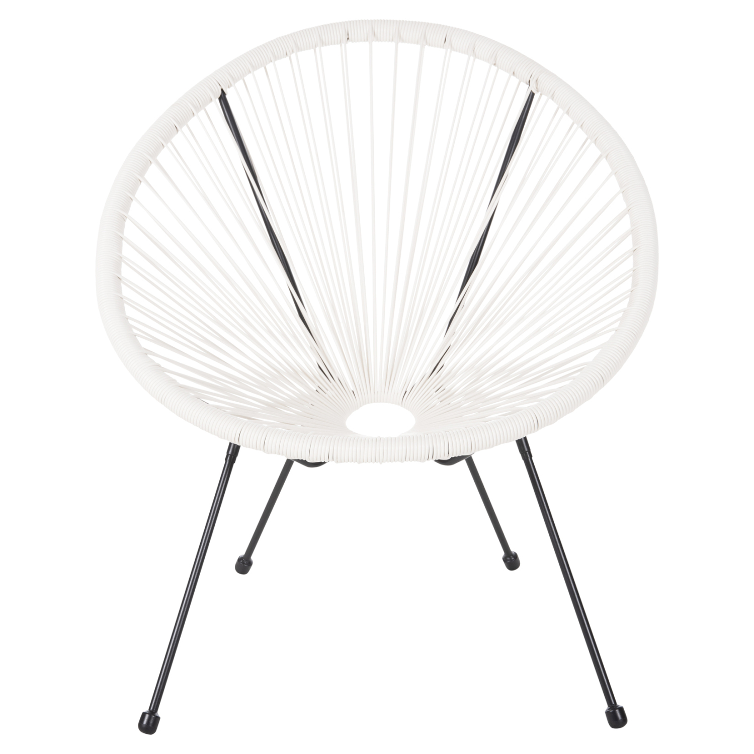 ΣΕΤ ΕΞΩΤΕΡΙΚΟΥ ΧΩΡΟΥ 3ΤΜΧ ACAPULCO HM11861.12 P.E.RATTAN ΛΕΥΚΟ-ΜΕΤΑΛΛΟ ΣΕ ΜΑΥΡΟ - Image 4