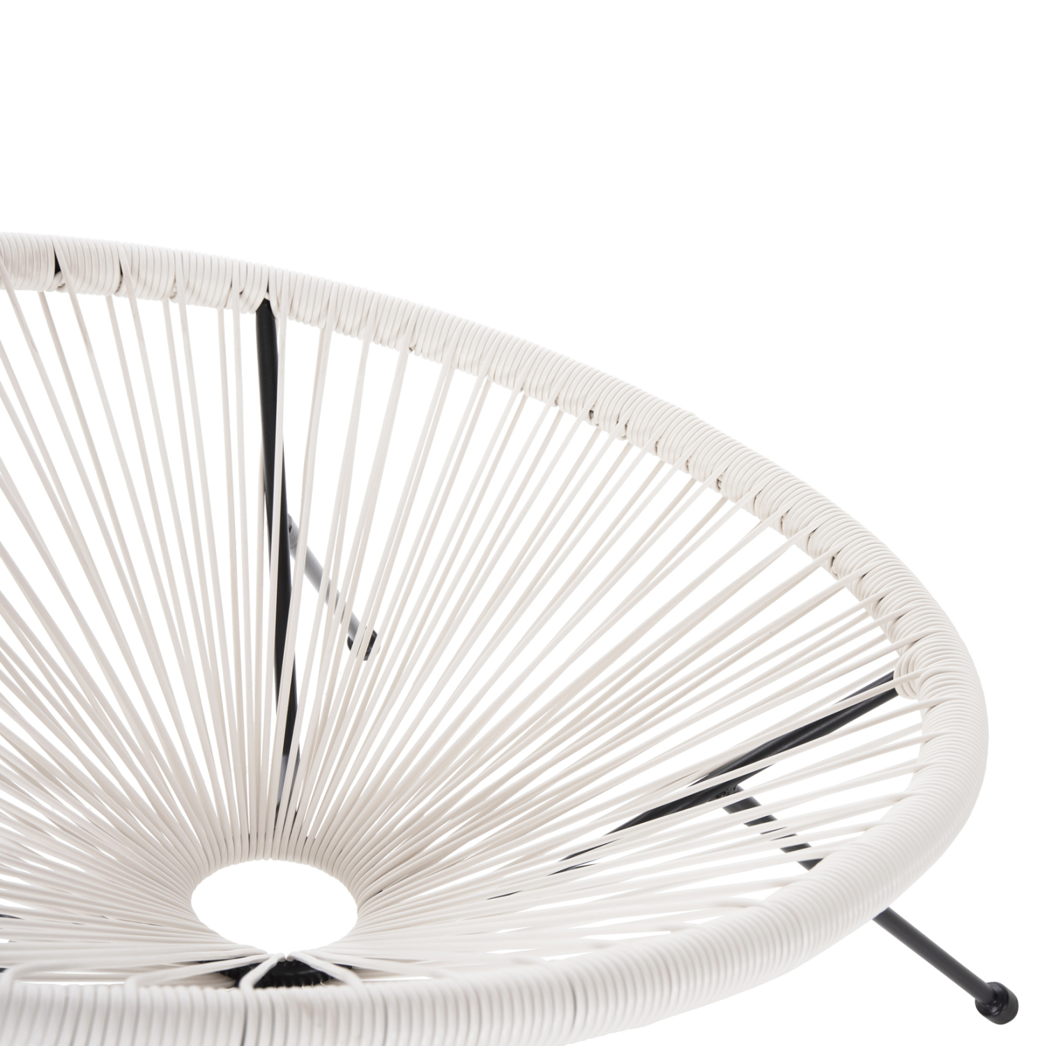 ΣΕΤ ΕΞΩΤΕΡΙΚΟΥ ΧΩΡΟΥ 3ΤΜΧ ACAPULCO HM11861.12 P.E.RATTAN ΛΕΥΚΟ-ΜΕΤΑΛΛΟ ΣΕ ΜΑΥΡΟ - Image 5