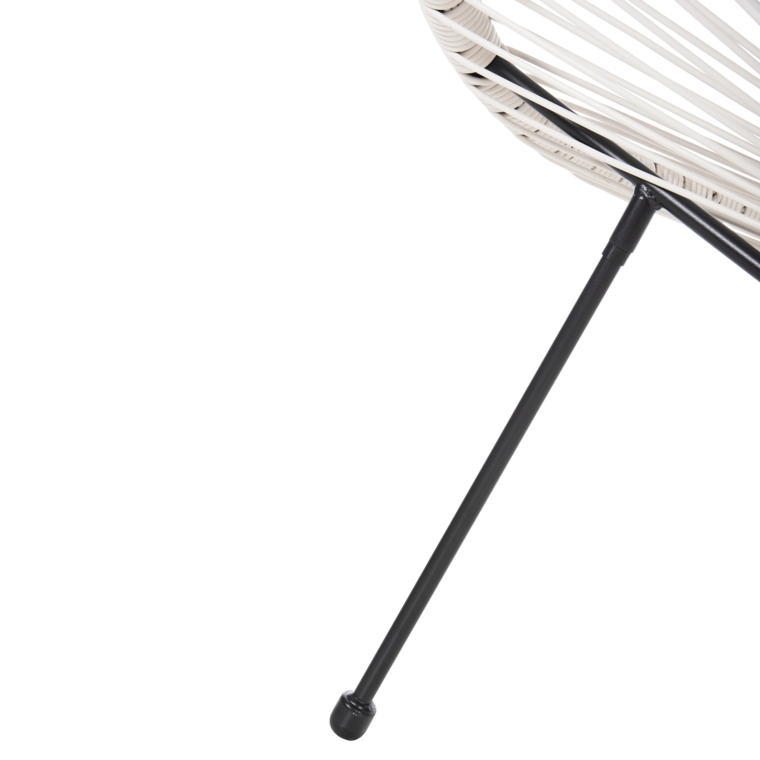 ΣΕΤ ΕΞΩΤΕΡΙΚΟΥ ΧΩΡΟΥ 3ΤΜΧ ACAPULCO HM11861.12 P.E.RATTAN ΛΕΥΚΟ-ΜΕΤΑΛΛΟ ΣΕ ΜΑΥΡΟ - Image 7