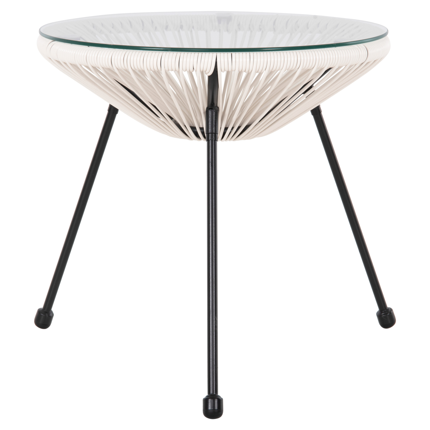 ΣΕΤ ΕΞΩΤΕΡΙΚΟΥ ΧΩΡΟΥ 3ΤΜΧ ACAPULCO HM11861.12 P.E.RATTAN ΛΕΥΚΟ-ΜΕΤΑΛΛΟ ΣΕ ΜΑΥΡΟ - Image 8