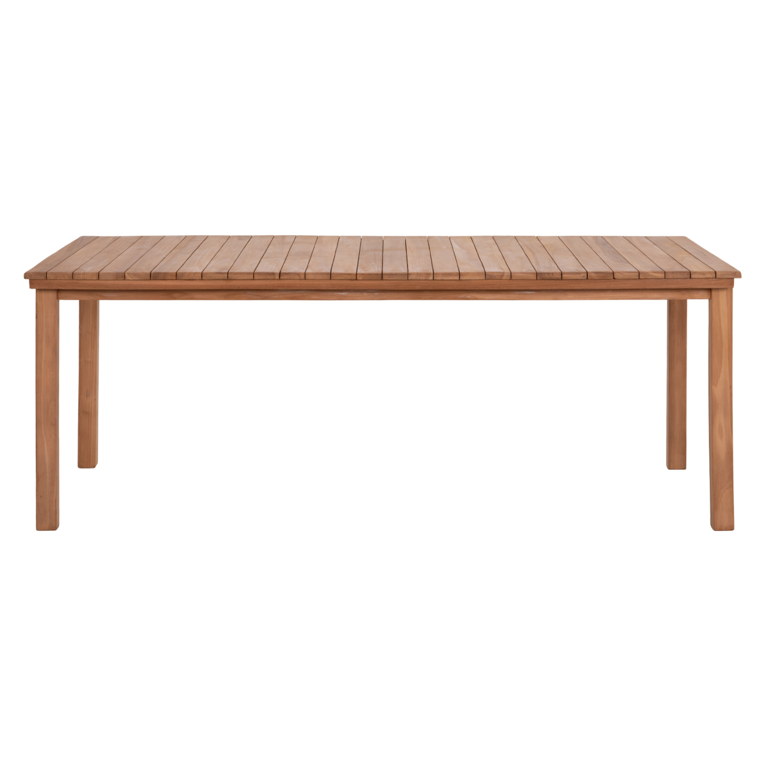 ΤΡΑΠΕΖΙ ΟΡΘΟΓΩΝΙΟ FINTO HM6616 ΞΥΛΟ TEAK--ΦΥΣΙΚΟ 200x100x75Υεκ. - Image 3