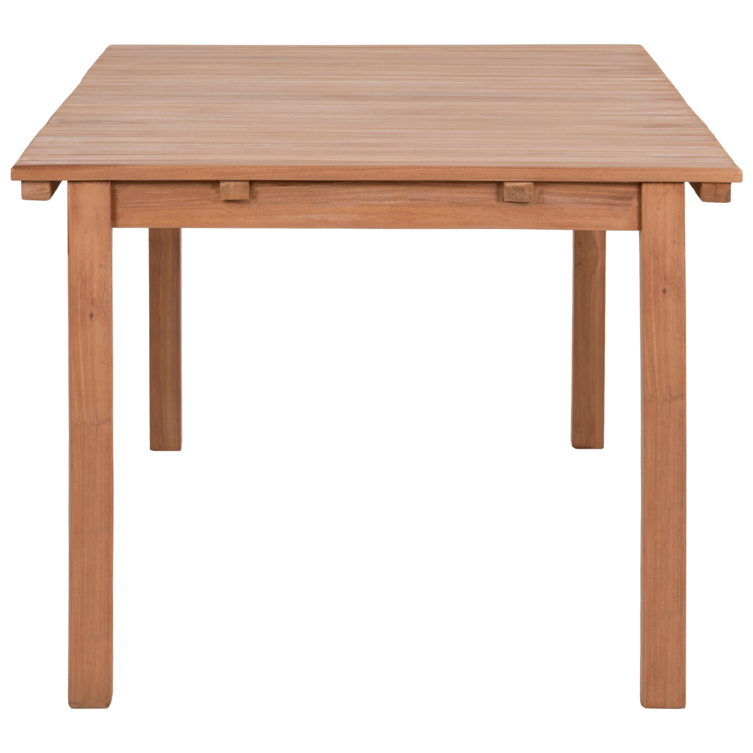 ΤΡΑΠΕΖΙ ΟΡΘΟΓΩΝΙΟ FINTO HM6616 ΞΥΛΟ TEAK--ΦΥΣΙΚΟ 200x100x75Υεκ. - Image 5
