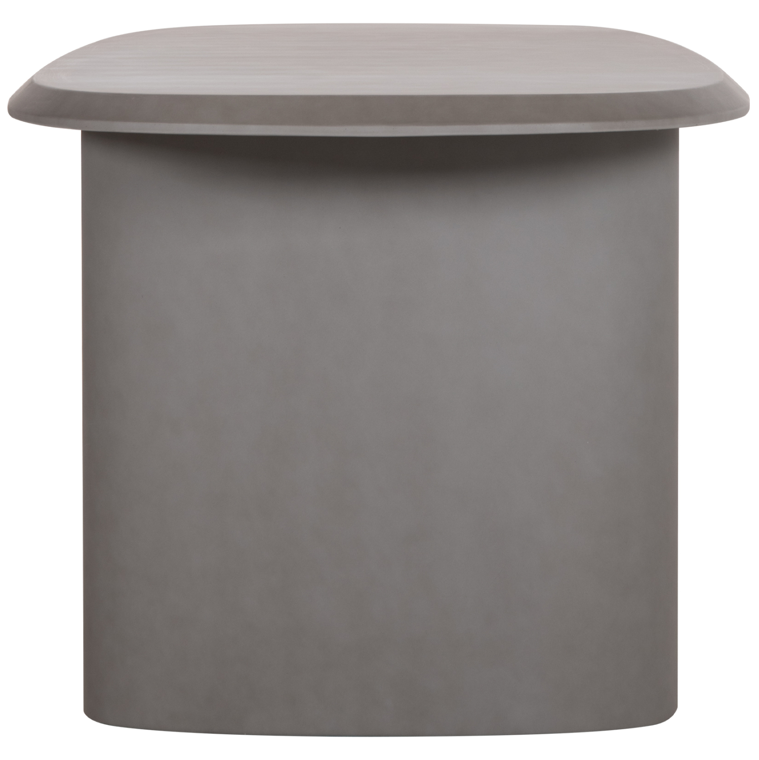 ΤΡΑΠΕΖΙ ΤΡΑΠΕΖΑΡΙΑΣ FIBER CEMENT ΟΒΑΛ GLEN HM6598.01 ΓΚΡΙ 260x95x75Υεκ - Image 4
