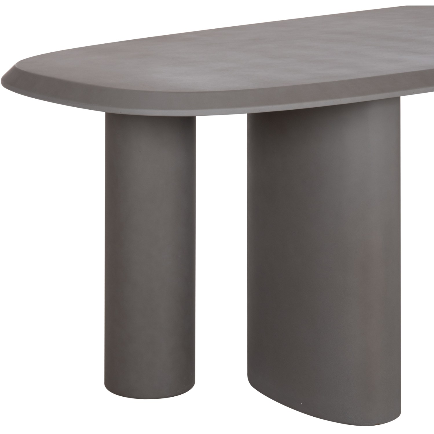 ΤΡΑΠΕΖΙ ΤΡΑΠΕΖΑΡΙΑΣ FIBER CEMENT ΟΒΑΛ GLEN HM6598.01 ΓΚΡΙ 260x95x75Υεκ - Image 6