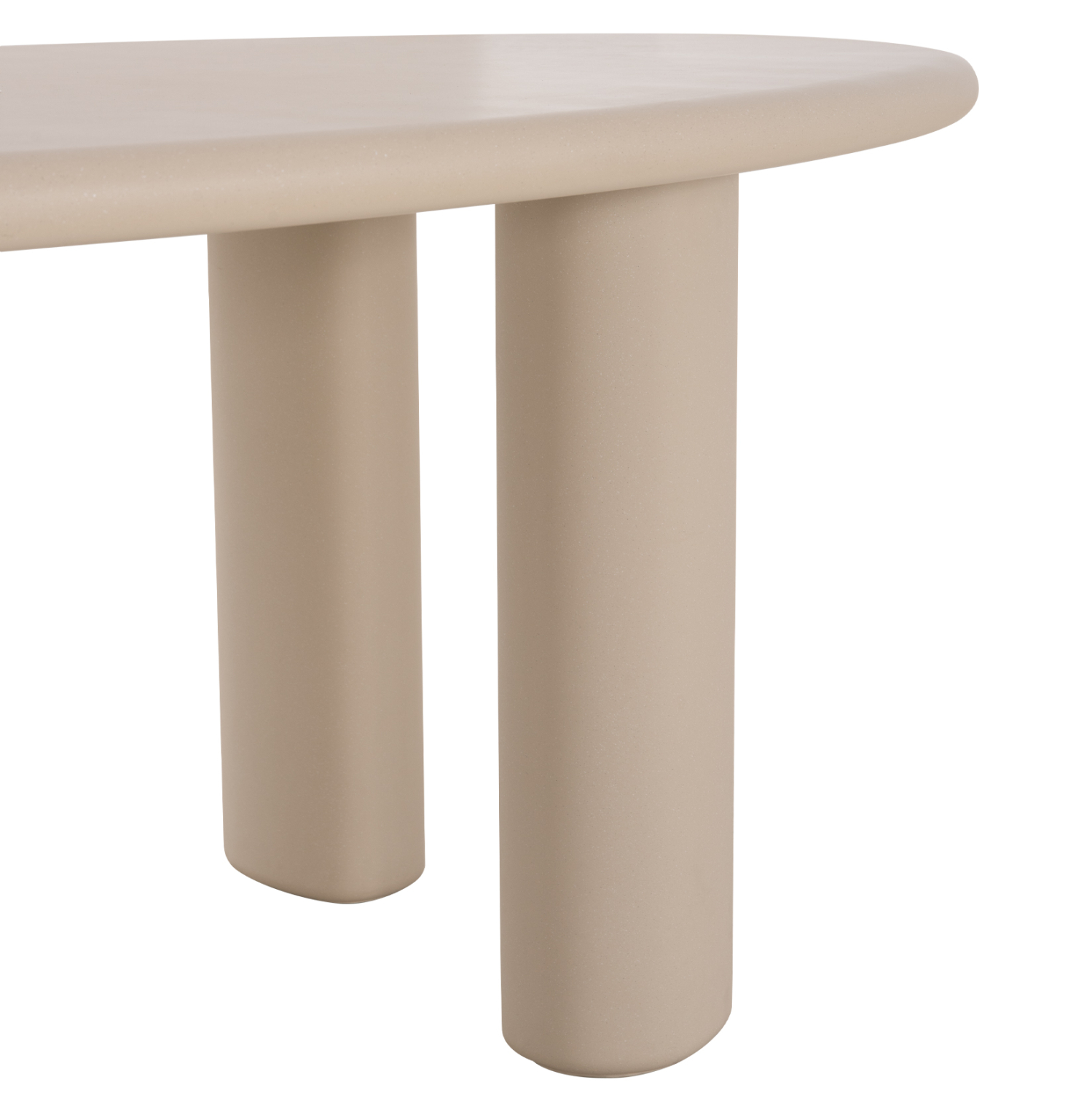 ΤΡΑΠΕΖΙ ΤΡΑΠΕΖΑΡΙΑΣ FIBER CEMENT ΟΒΑΛ VOLPE HM6599.02 ΜΠΕΖ 240x106x75Υεκ - Image 7