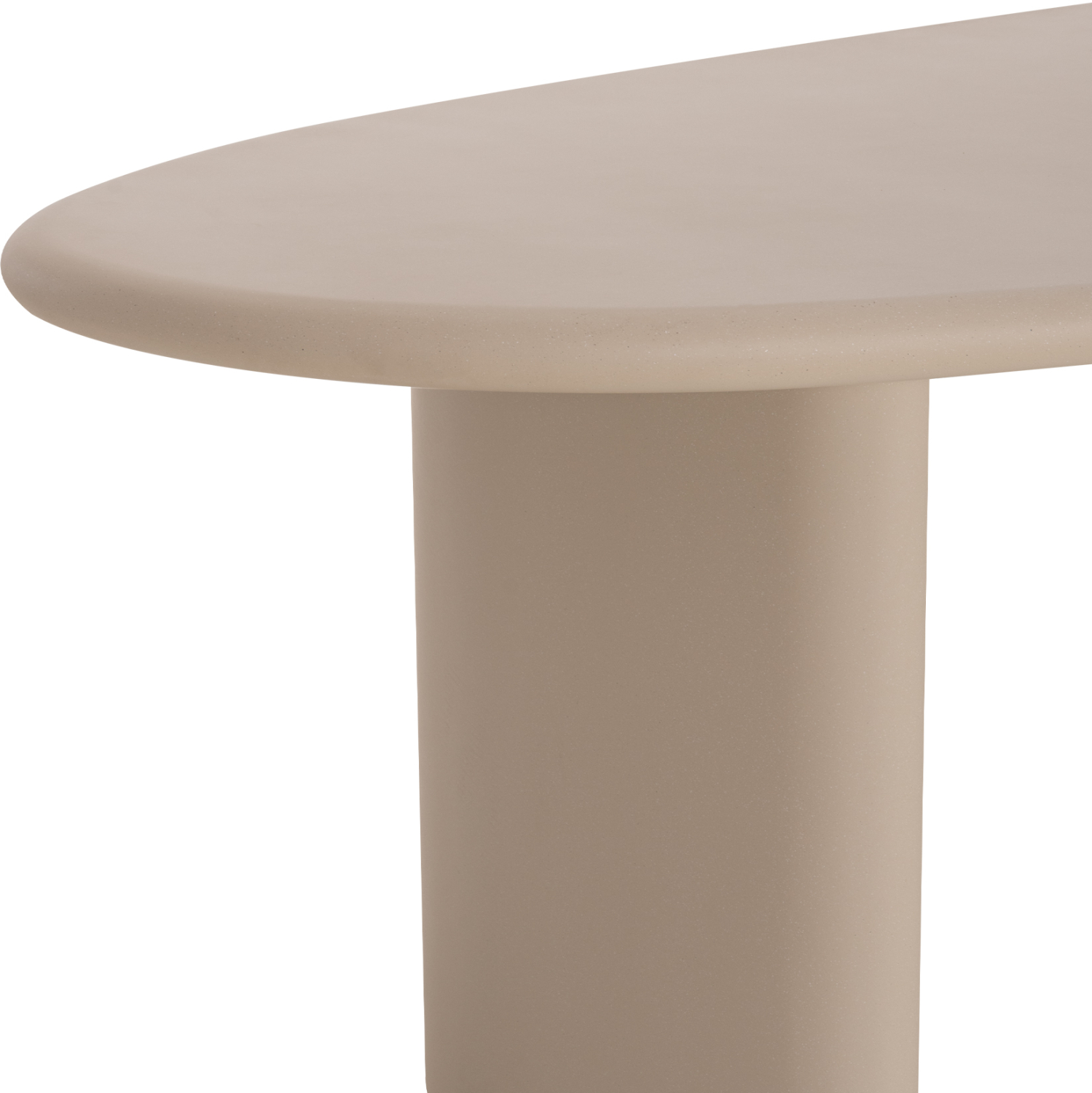 ΤΡΑΠΕΖΙ ΤΡΑΠΕΖΑΡΙΑΣ FIBER CEMENT ΟΒΑΛ VOLPE HM6599.02 ΜΠΕΖ 240x106x75Υεκ - Image 8