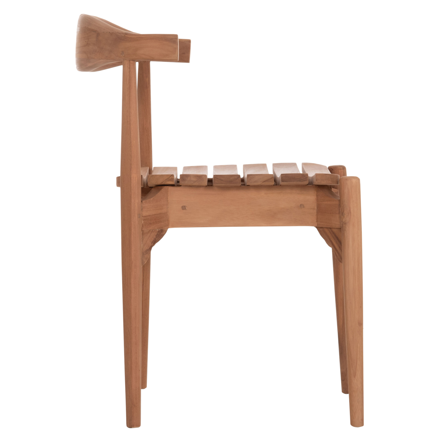 ΚΑΡΕΚΛΑ ΤΡΑΠΕΖΑΡΙΑΣ ΕΞ.ΧΩΡΟΥ DONNY HM6378 ΞΥΛΟ TEAK 52x54x74Υεκ. - Image 4