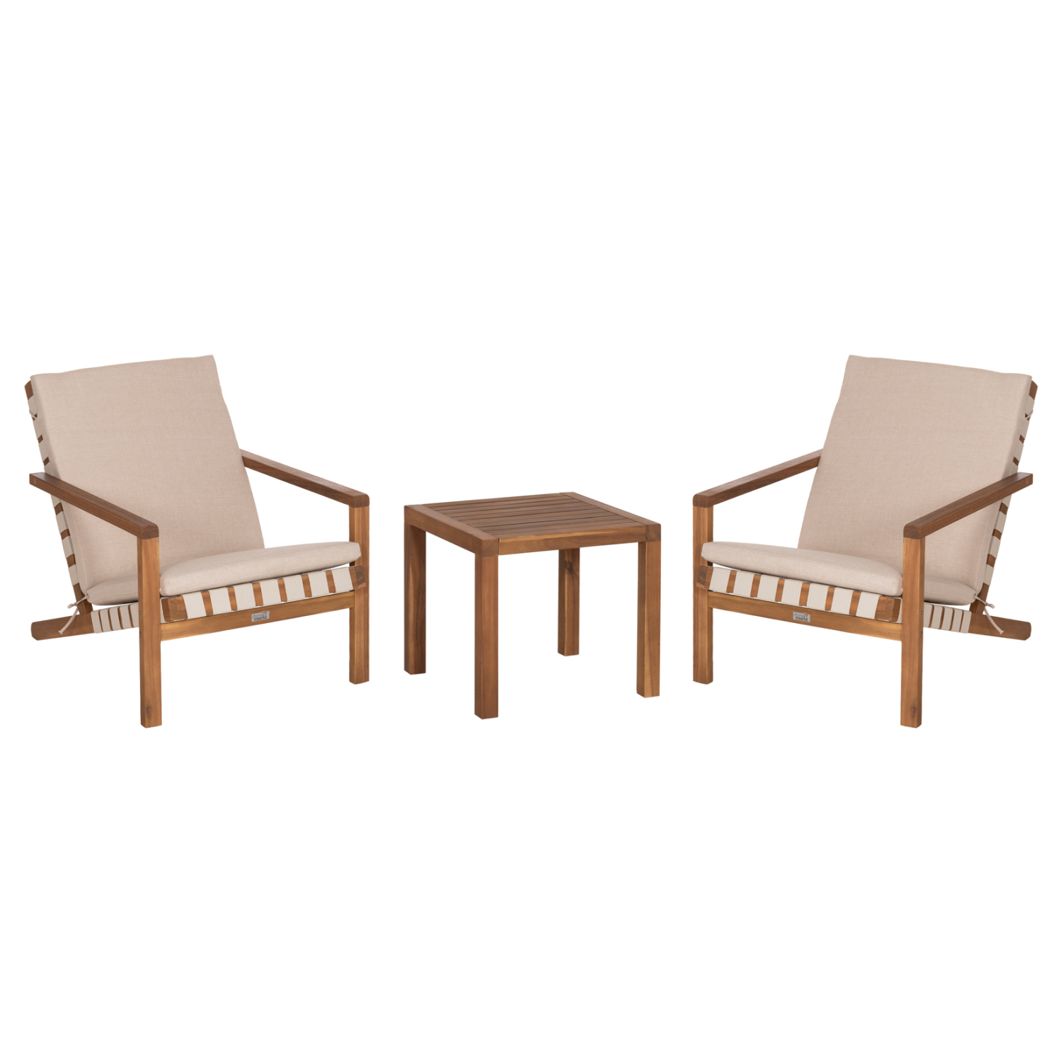 LOUNGE ΣΕΤ ΕΞ.ΧΩΡΟΥ 3ΤΜΧ DAME HM10982 ΞΥΛΟ ΑΚΑΚΙΑΣ--ΣΧΟΙΝΙ STRAP & ΜΑΞΙΛΑΡΙΑ ΣΕ ΜΠΕΖ