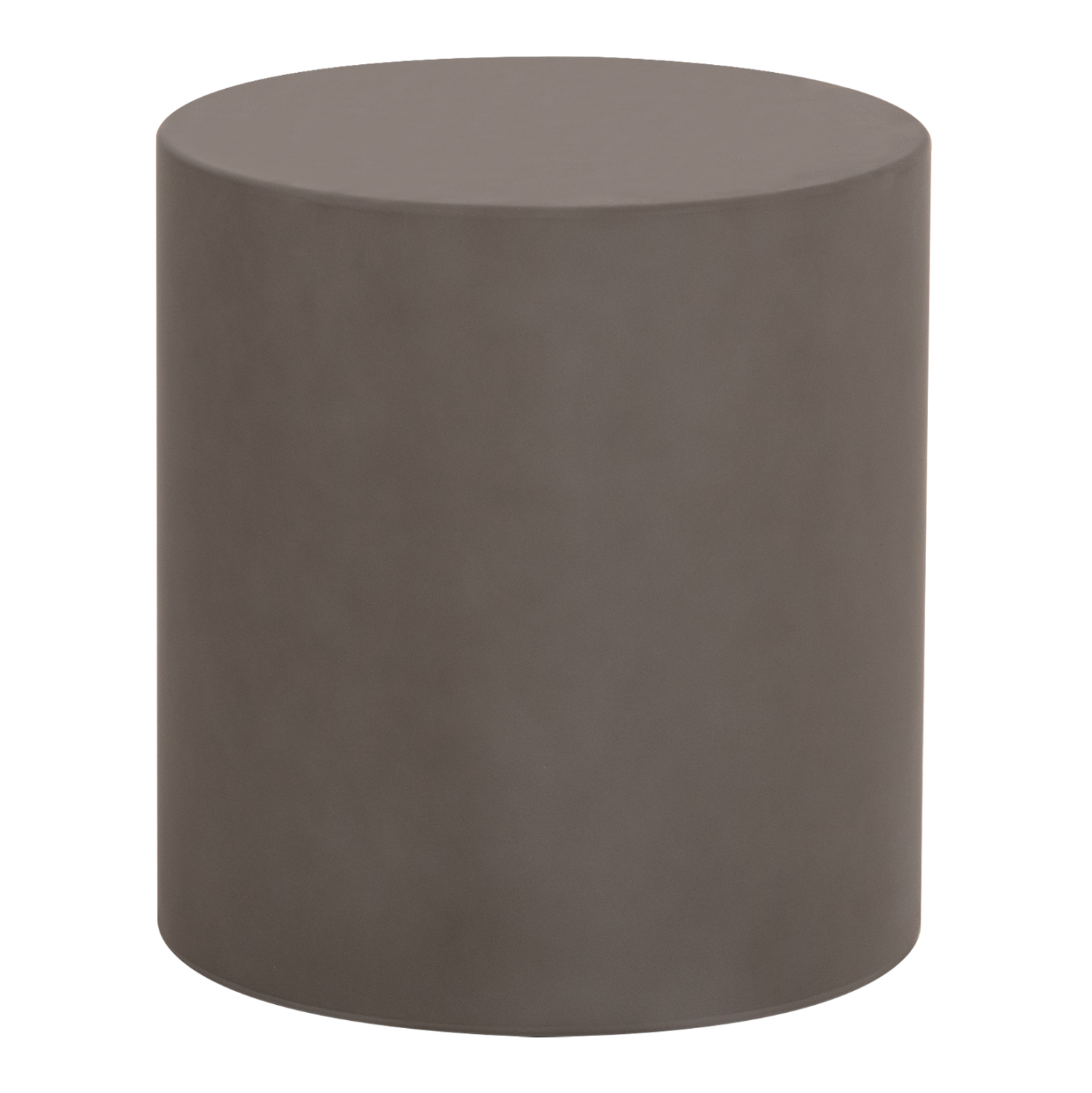 ΤΡΑΠΕΖΙ ΒΟΗΘΗΤΙΚΟ FIBER CEMENT ΣΤΡΟΓΓΥΛΟ KYOKO HM6592.01 ΓΚΡΙ Φ40x43Υεκ. - Image 3