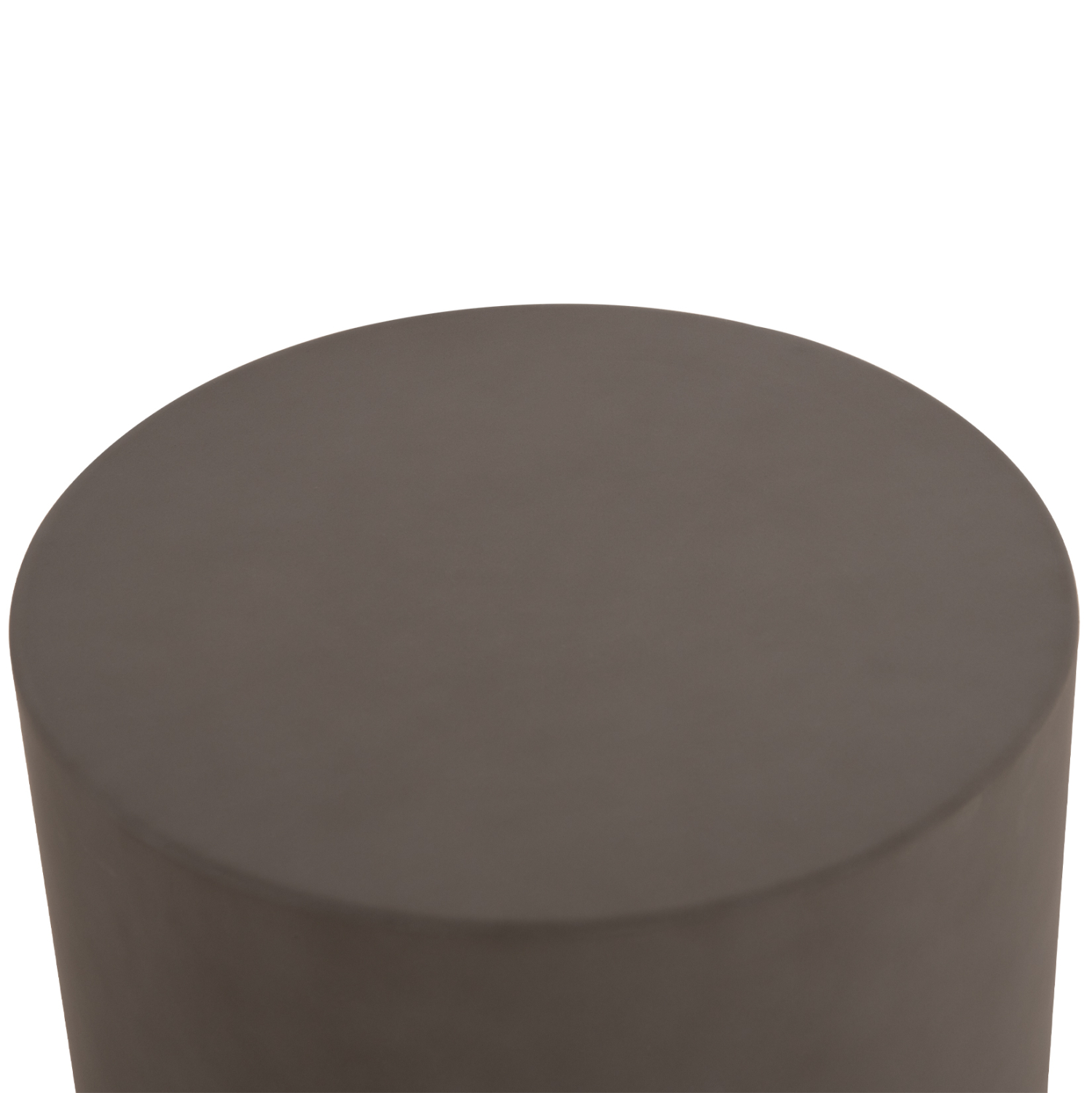 ΤΡΑΠΕΖΙ ΒΟΗΘΗΤΙΚΟ FIBER CEMENT ΣΤΡΟΓΓΥΛΟ KYOKO HM6592.01 ΓΚΡΙ Φ40x43Υεκ. - Image 4