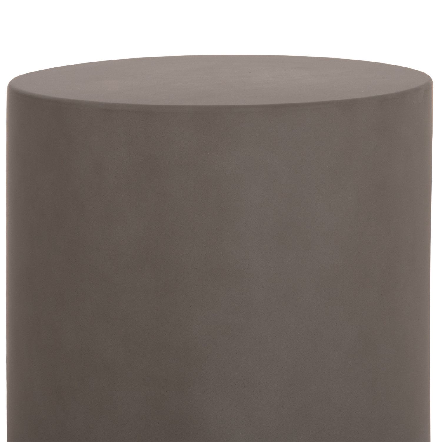 ΤΡΑΠΕΖΙ ΒΟΗΘΗΤΙΚΟ FIBER CEMENT ΣΤΡΟΓΓΥΛΟ KYOKO HM6592.01 ΓΚΡΙ Φ40x43Υεκ. - Image 5