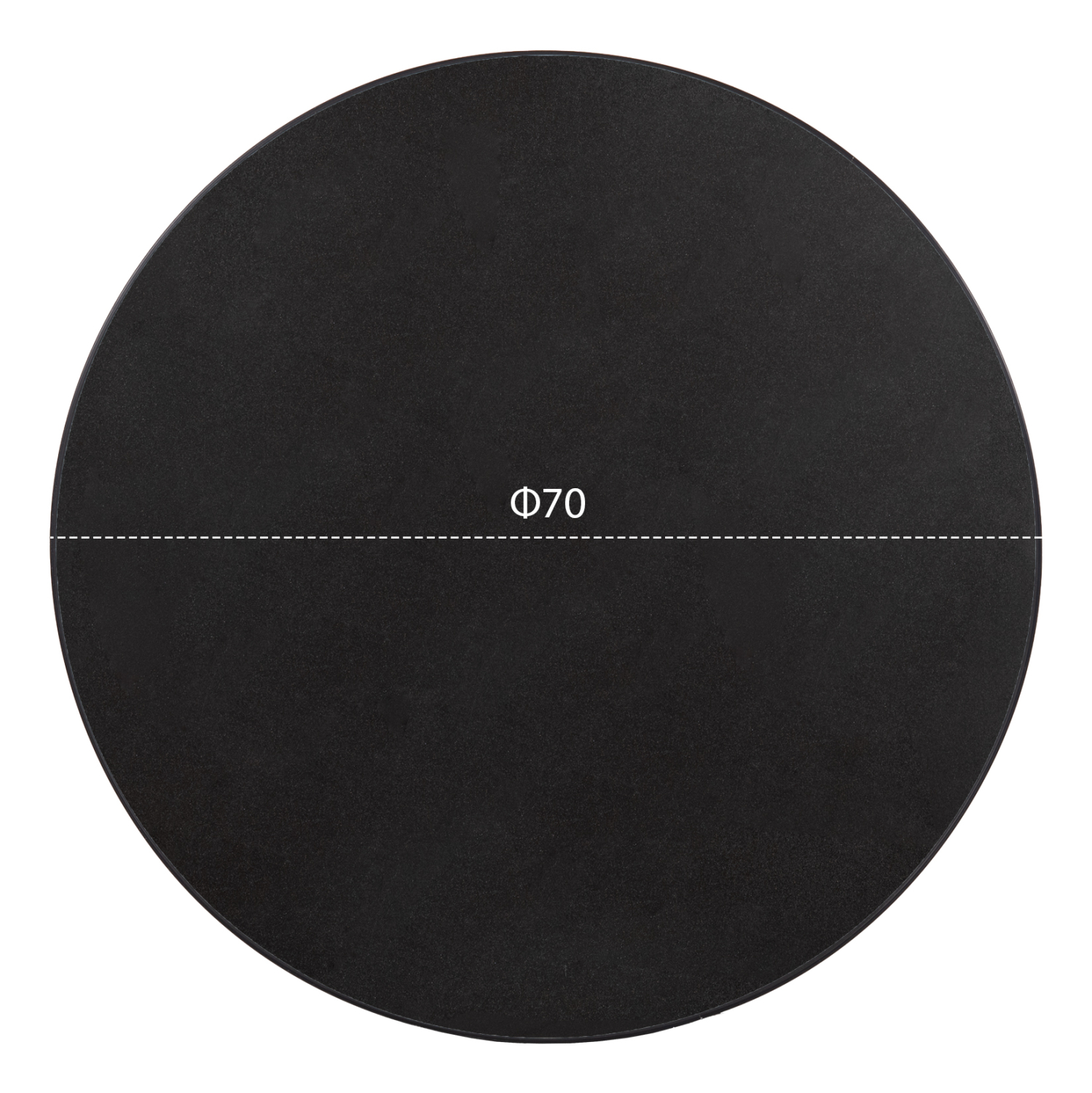 ΕΠΙΦΑΝΕΙΑ ΤΡΑΠΕΖΙΟΥ SINTERED STONE HM6653.01 ΜΑΥΡΗ ΜΕ ΠΛΑΙΣΙΟ ALU ΜΑΥΡΟ Φ70εκ. - Image 2