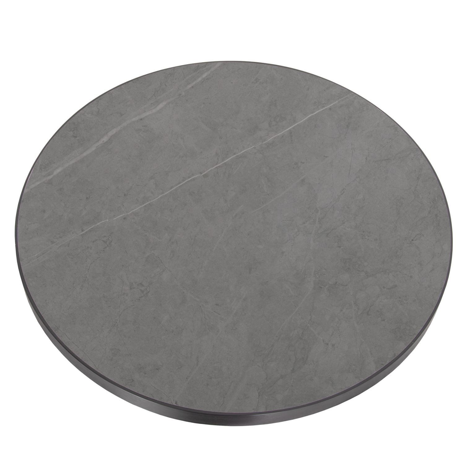 ΕΠΙΦΑΝΕΙΑ ΤΡΑΠΕΖΙΟΥ SINTERED STONE HM6653.05 GREY MARBLE--ΠΛΑΙΣΙΟ ALU ΓΚΡΙ Φ70εκ. - Image 3