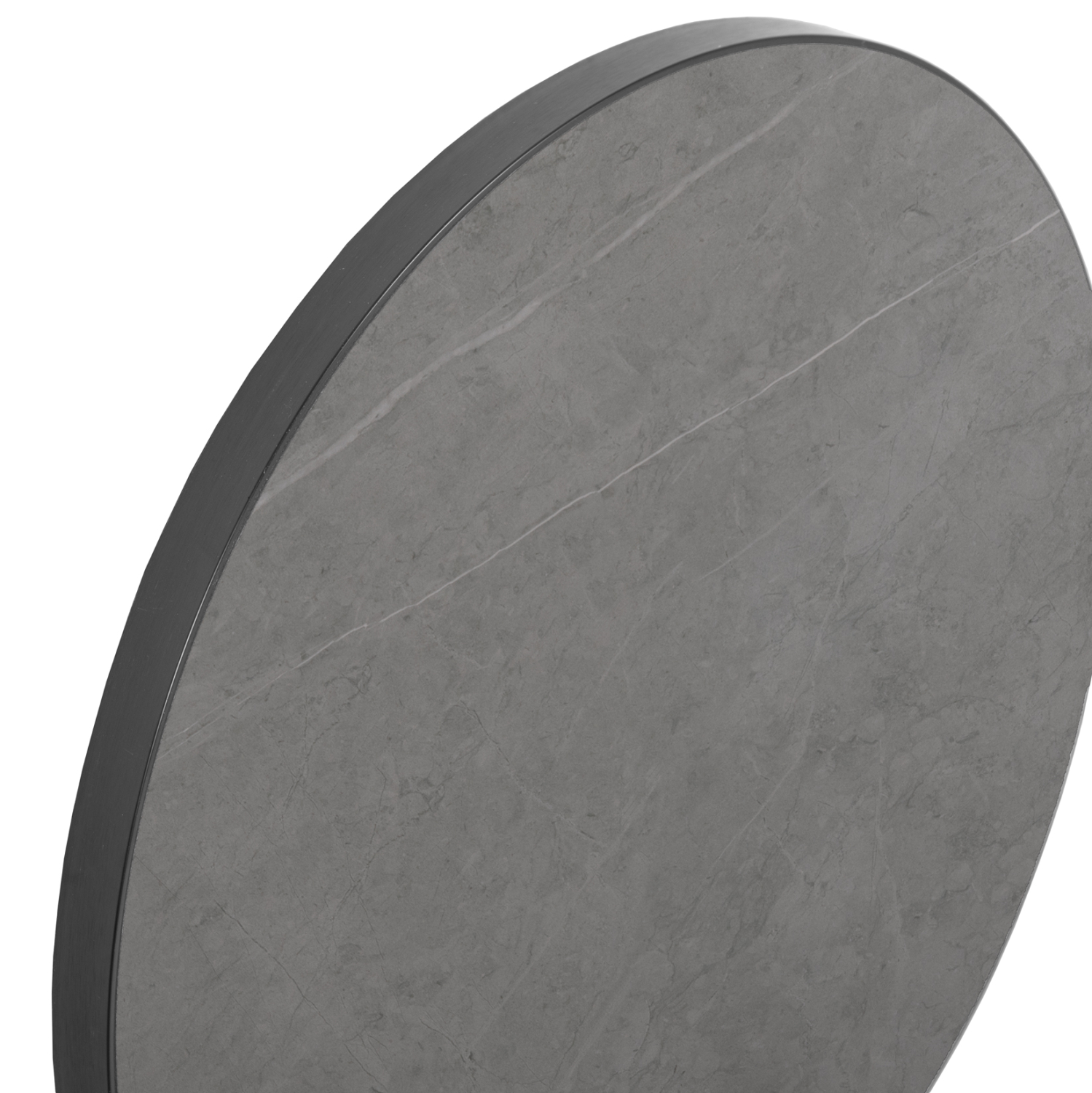 ΕΠΙΦΑΝΕΙΑ ΤΡΑΠΕΖΙΟΥ SINTERED STONE HM6653.05 GREY MARBLE--ΠΛΑΙΣΙΟ ALU ΓΚΡΙ Φ70εκ. - Image 5
