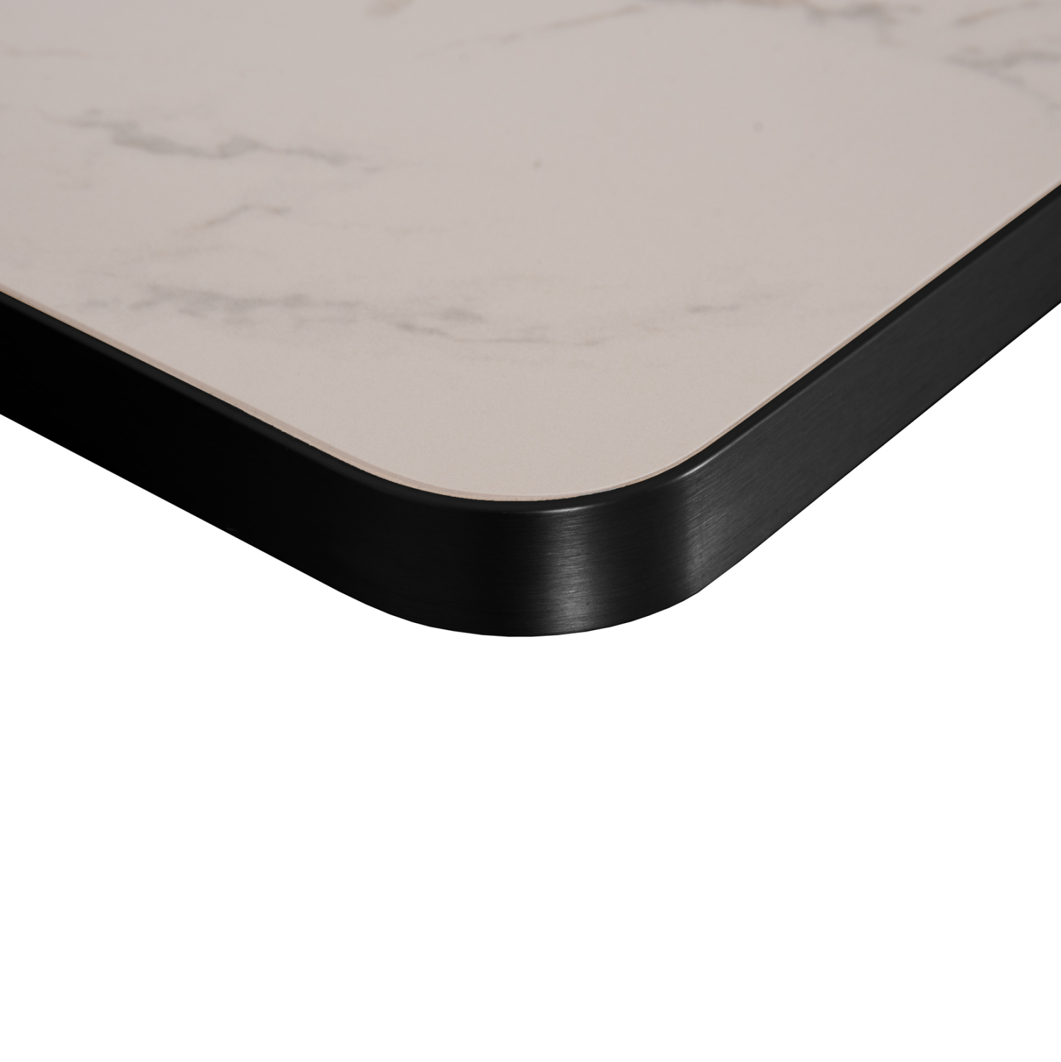 ΕΠΙΦΑΝΕΙΑ ΤΡΑΠΕΖΙΟΥ SINTERED STONE HM6656.02 WHITE MARBLE-ΠΛΑΙΣΙΟ ALU ΜΑΥΡΟ 120x80εκ. - Image 4
